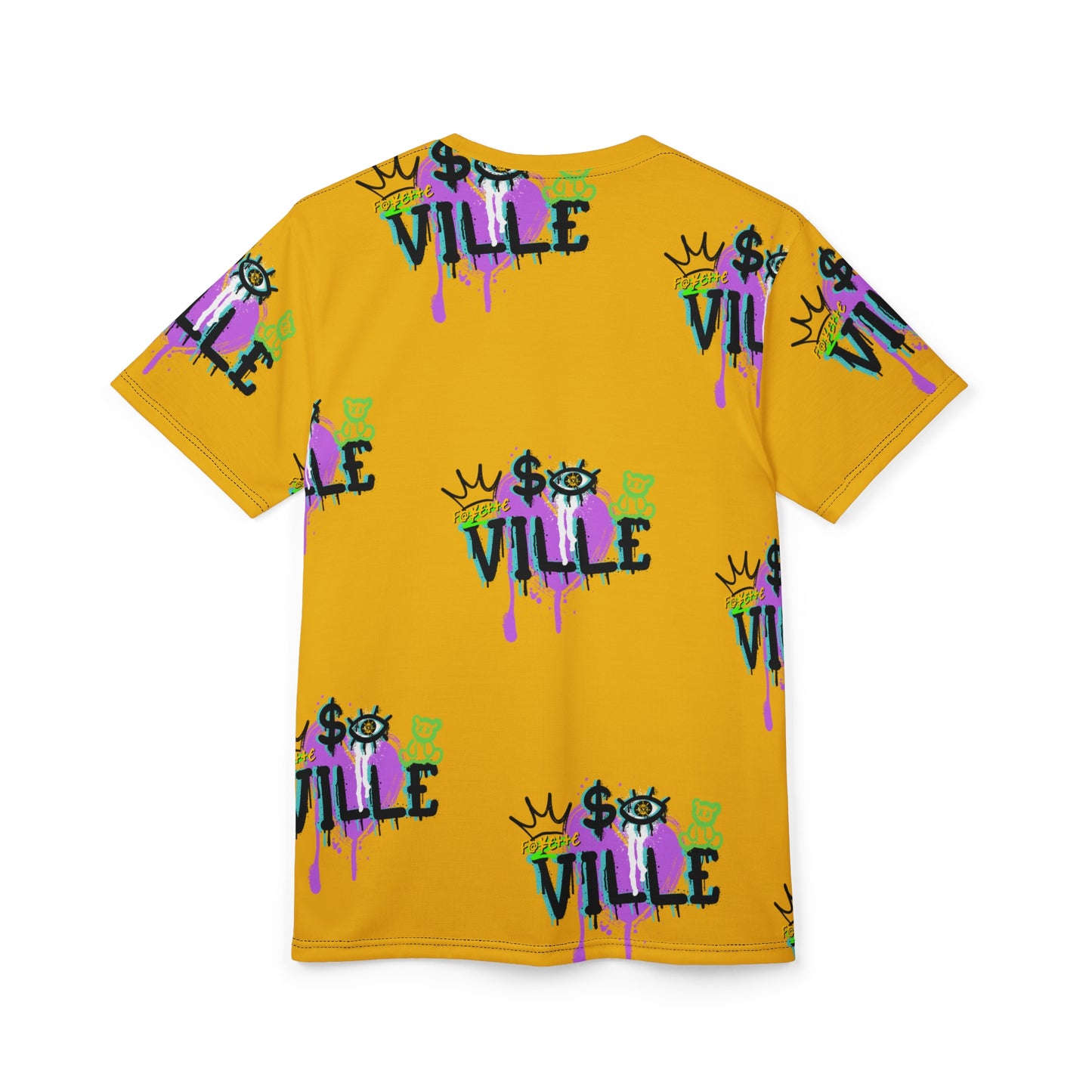 $o Fayetteville Urban Graffiti Unisex Tee - Bold Pop Art Design