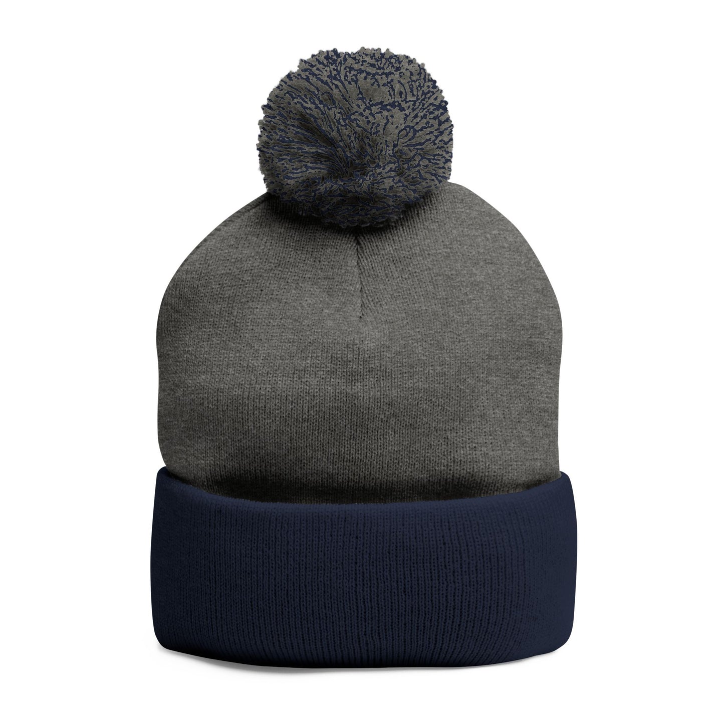 Cozy Embroidered Pom-Pom Knit Cap – Perfect for Winter Adventures