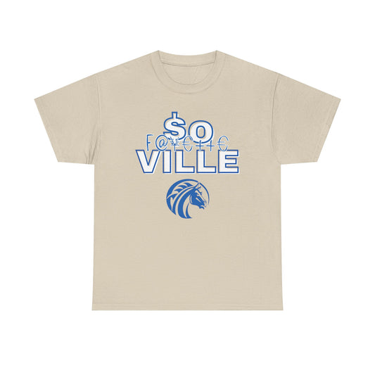 Rep Your School (Broncos) Graphic Tee - So Ville Design for Everyday Wear