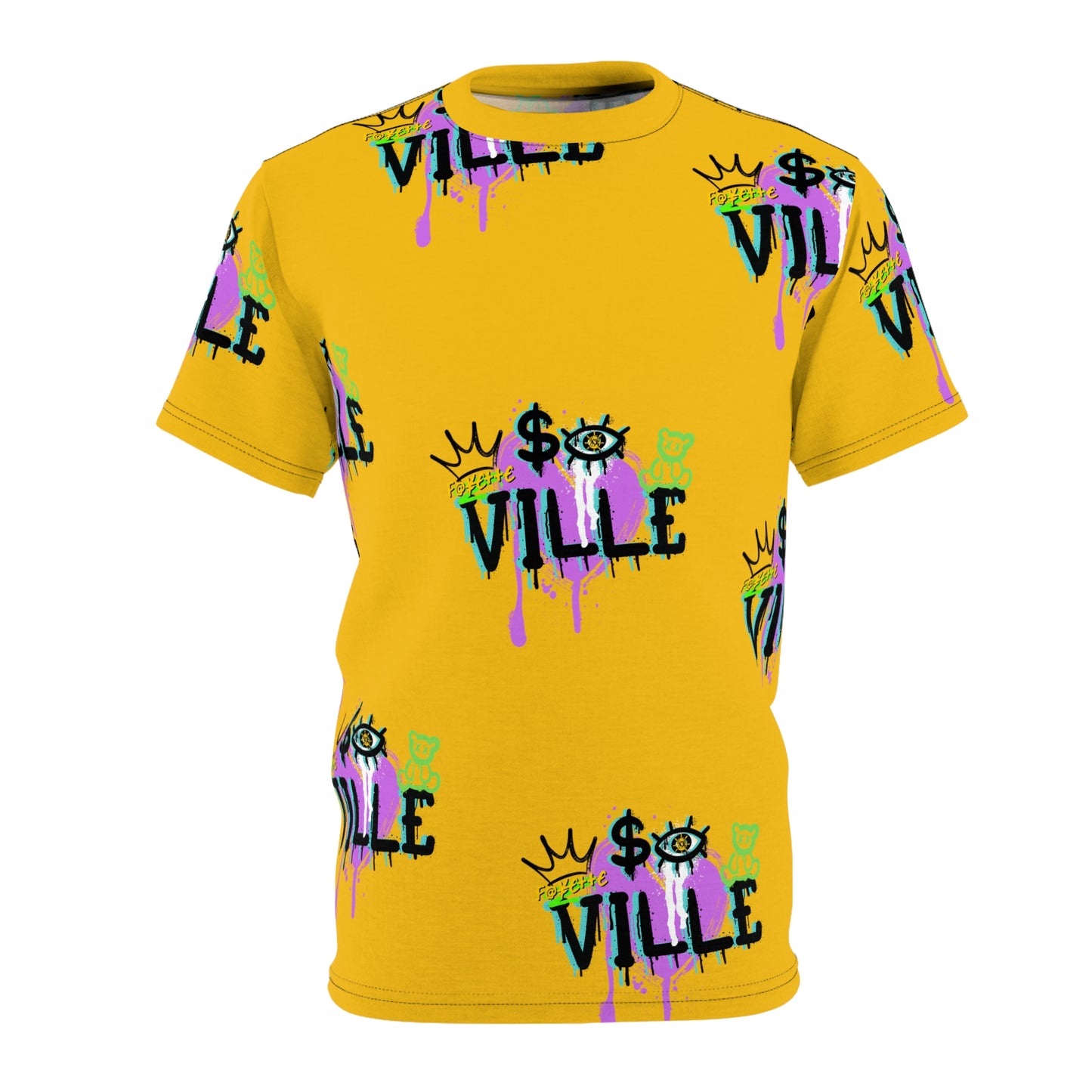 $o Fayetteville Urban Graffiti Unisex Tee - Bold Pop Art Design
