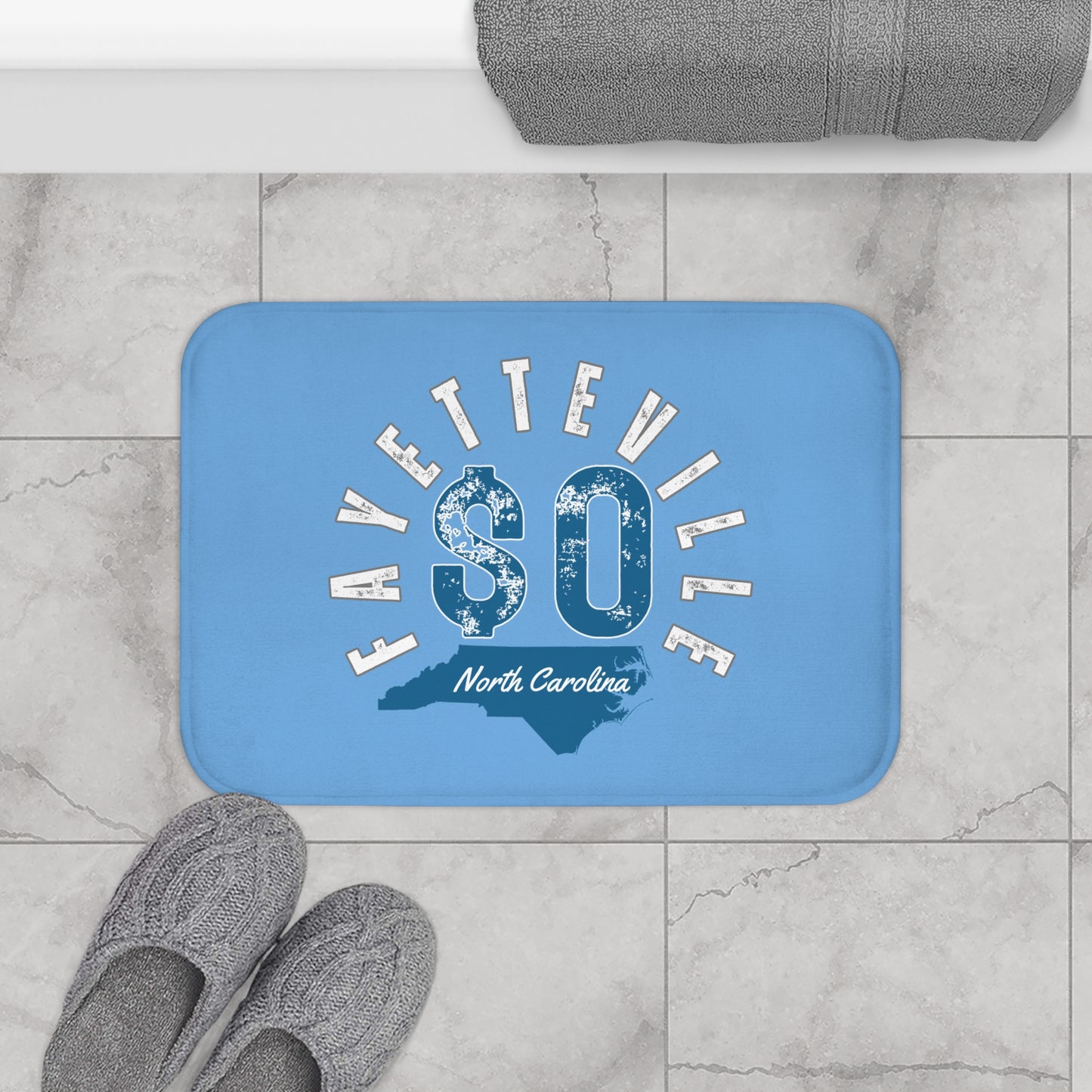 $o Fayetteville North Carolina Bath Mat - Cozy Home Décor