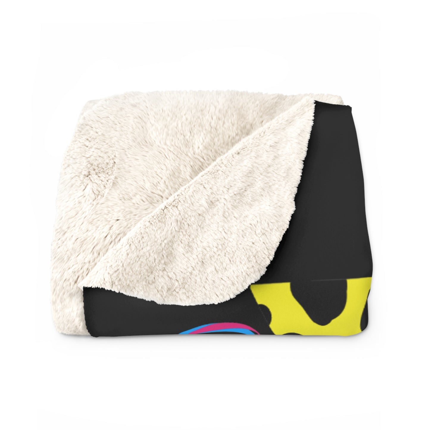 $o Fayetteville Neon Sherpa Fleece Blanket - Cozy & Stylish Home Decor
