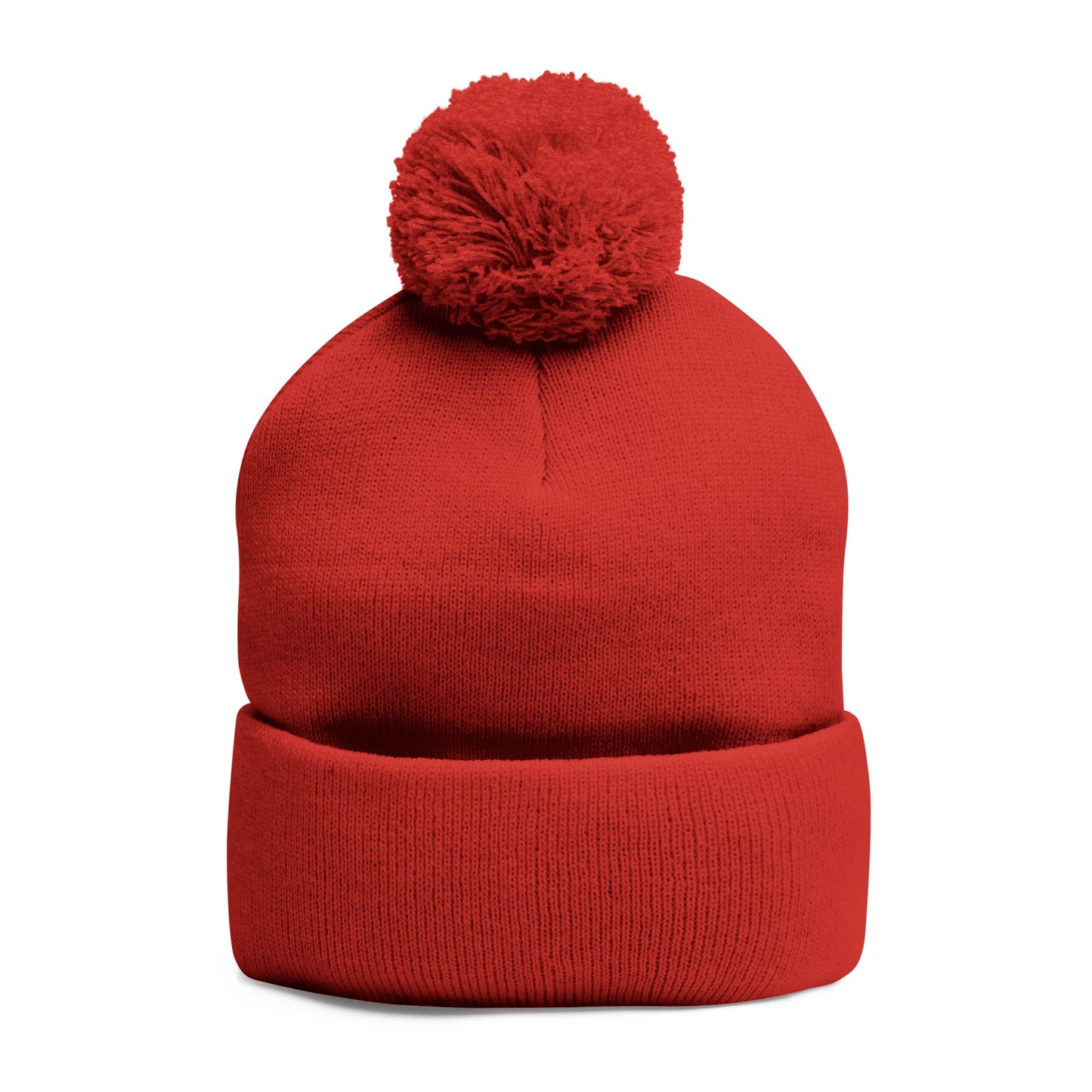 Cozy Embroidered Pom-Pom Knit Cap – Perfect for Winter Adventures