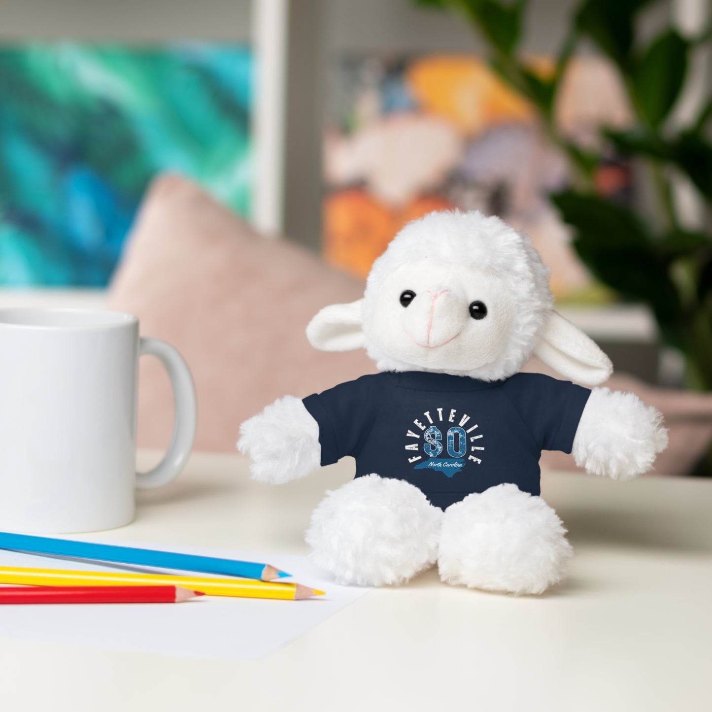 $o Fayetteville Personalized Stuffed Bear with T-Shirt – Perfect Gift for Kids and Celebrations
