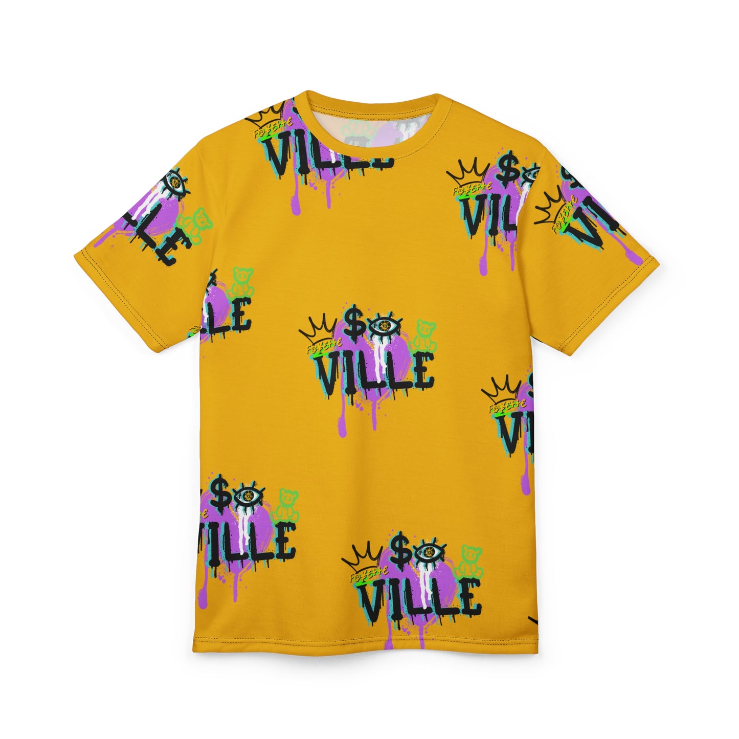 $o Fayetteville Urban Graffiti Unisex Tee - Bold Pop Art Design