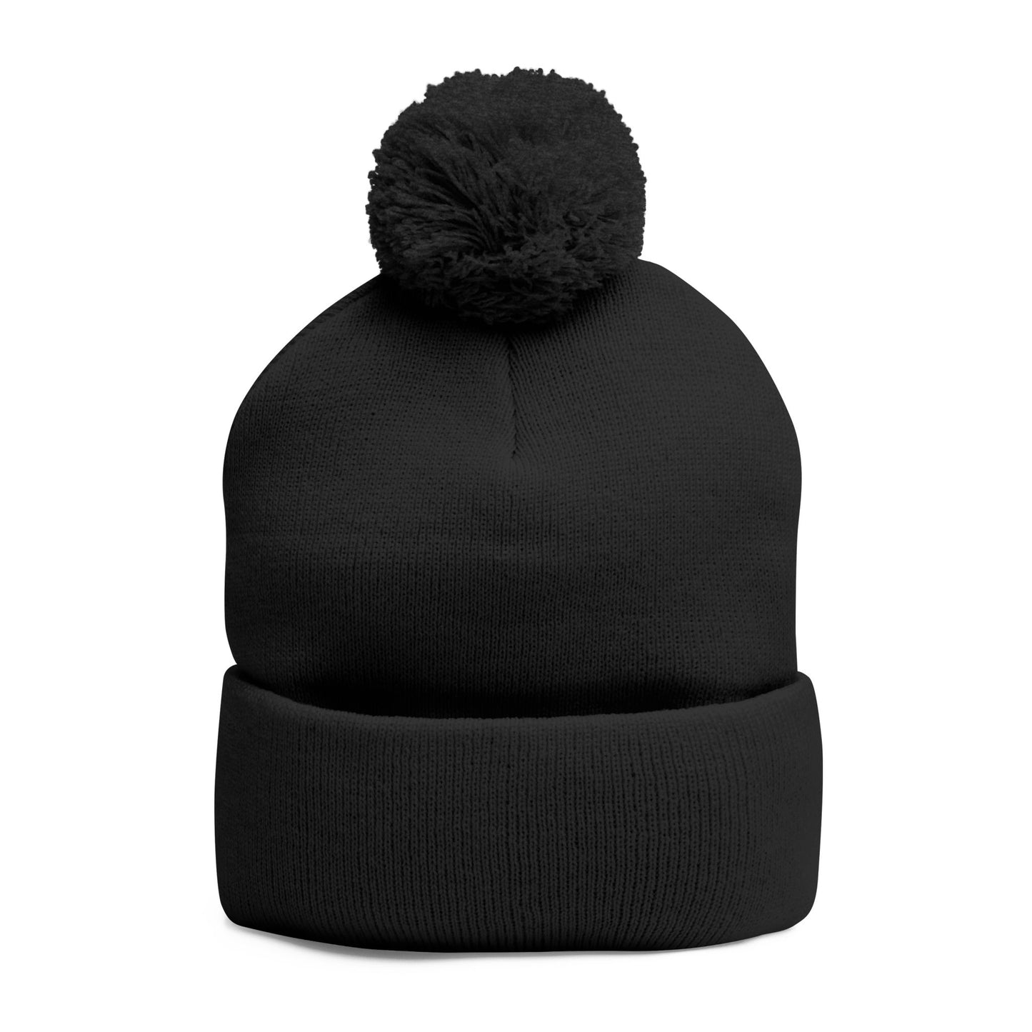 Cozy Embroidered Pom-Pom Knit Cap – Perfect for Winter Adventures