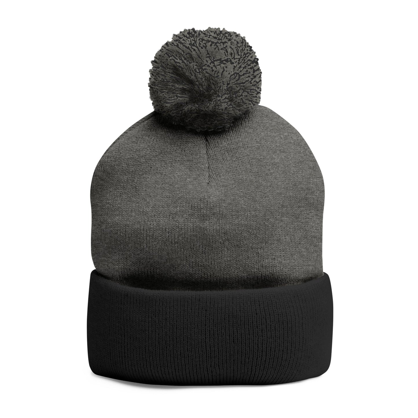 Cozy Embroidered Pom-Pom Knit Cap – Perfect for Winter Adventures