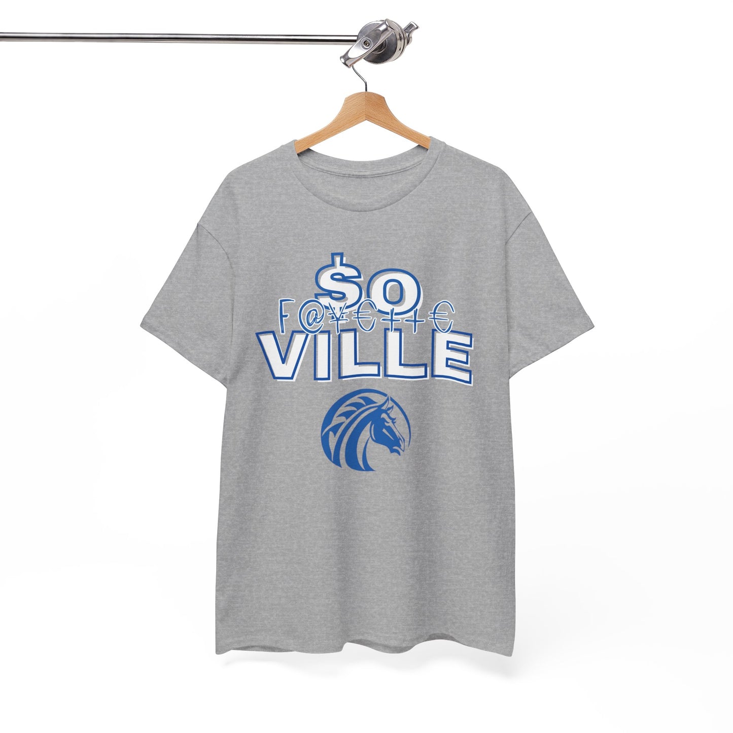 Rep Your School (Broncos) Graphic Tee - So Ville Design for Everyday Wear