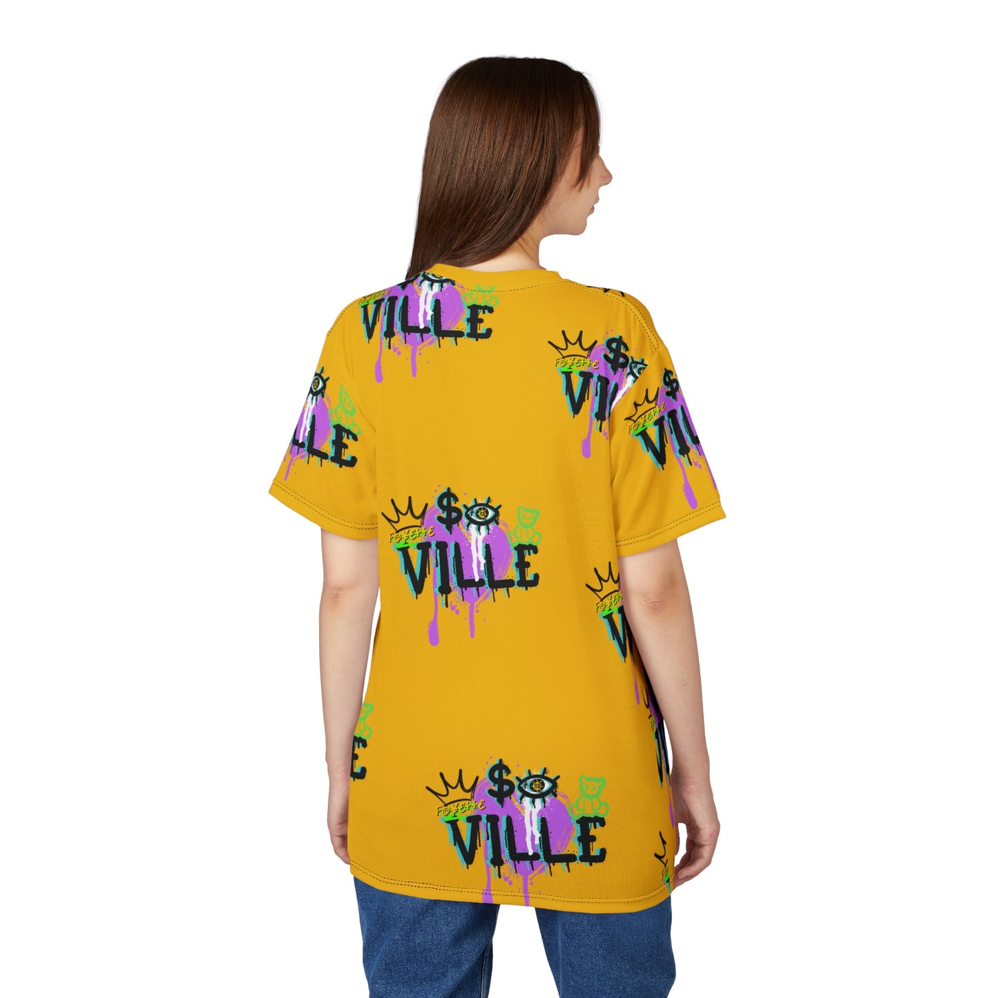 $o Fayetteville Urban Graffiti Unisex Tee - Bold Pop Art Design
