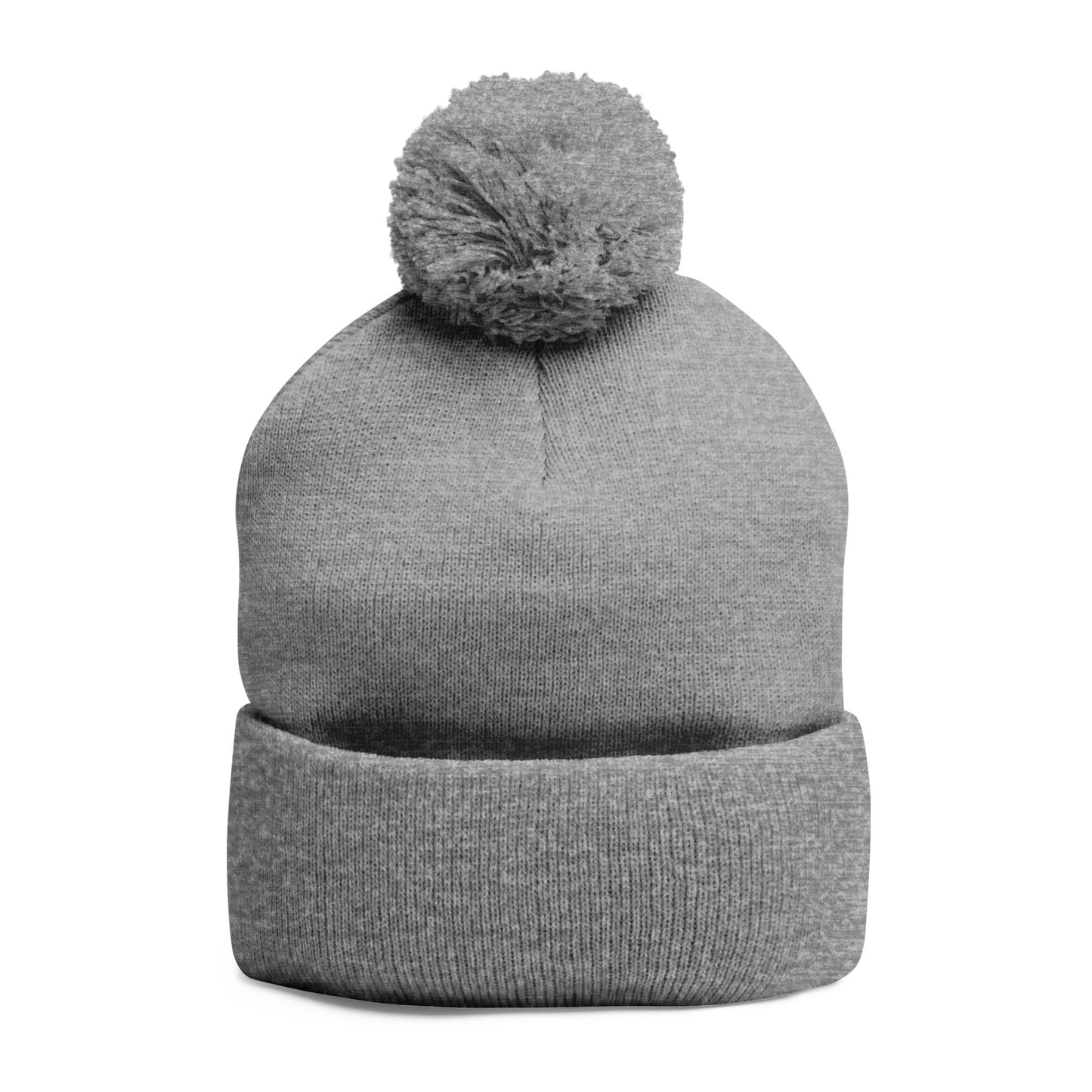 Cozy Embroidered Pom-Pom Knit Cap – Perfect for Winter Adventures