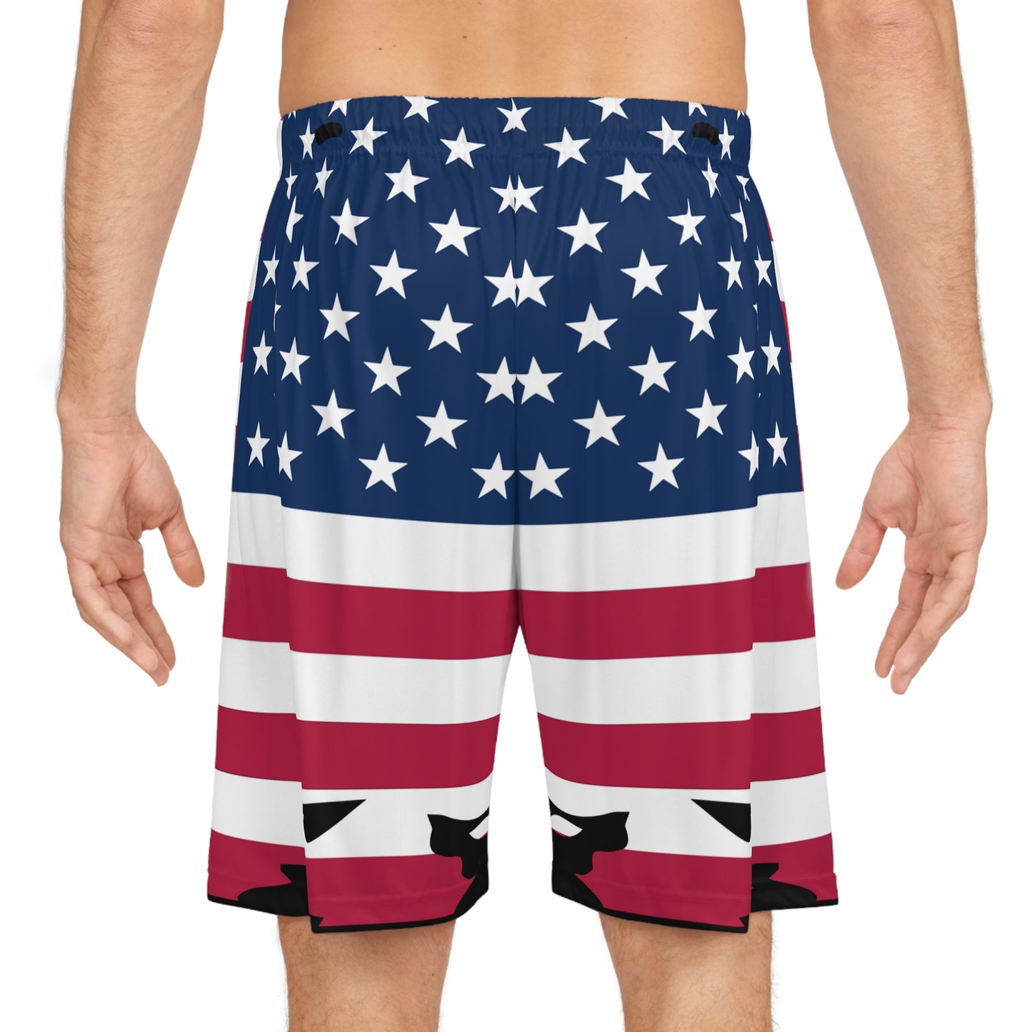 Patriotic $o FayetteVILLE Basketball Shorts - Striped Design for Sports & Casual Wear