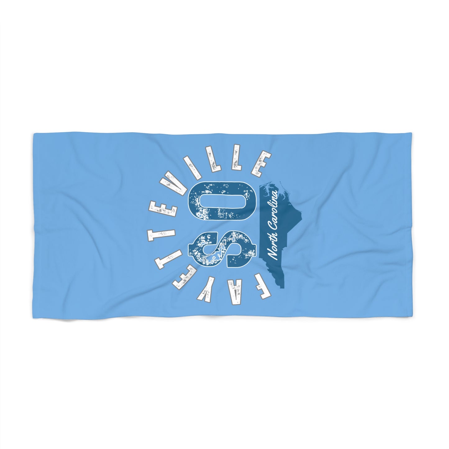 $o Fayetteville Beach Towel - North Carolina Vintage Design for Summer Fun