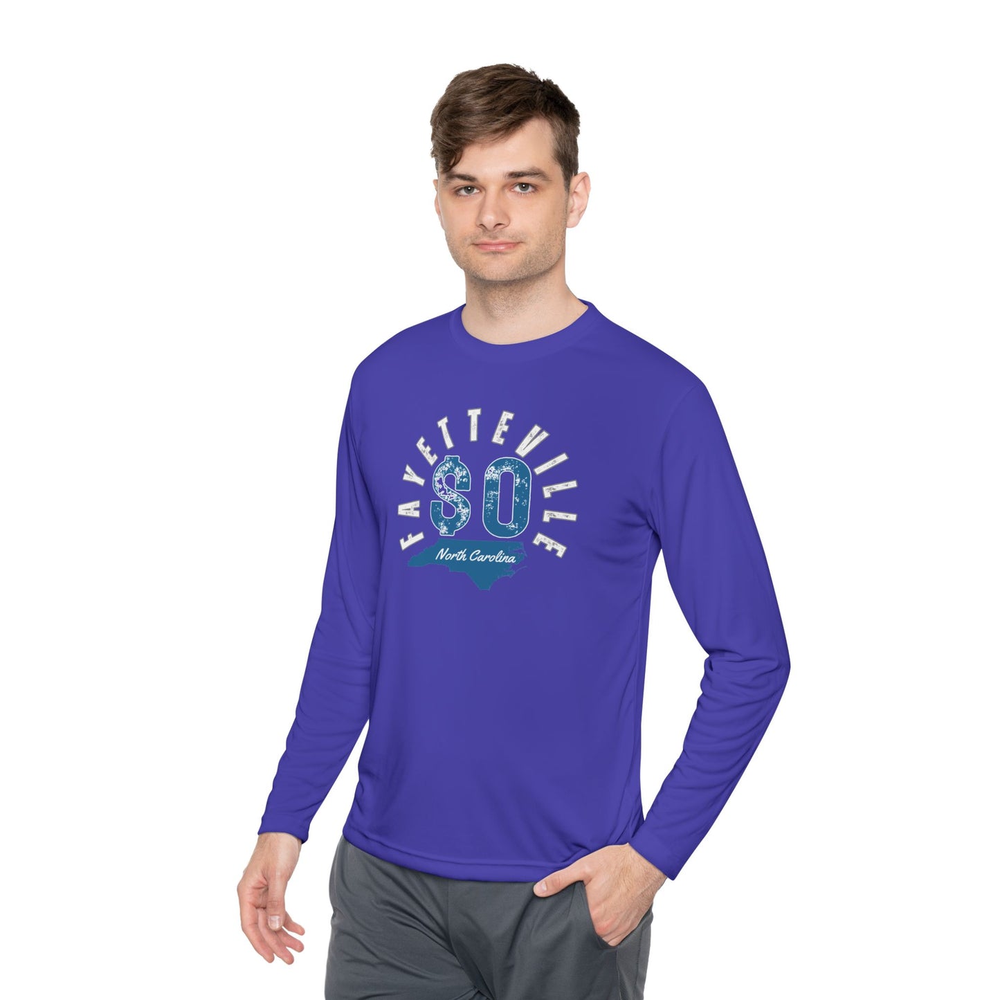 Fayetteville NC Long Sleeve Tee - Unisex Lightweight Graphic Shirt