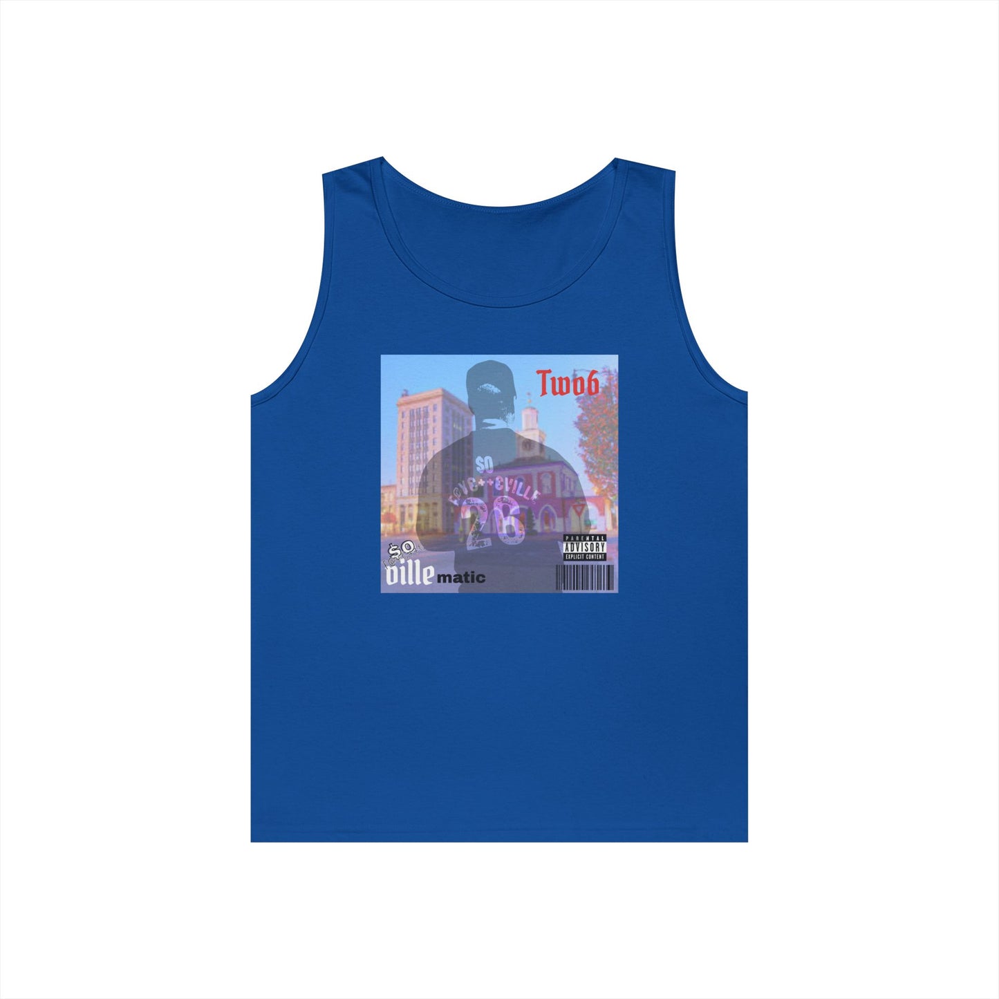 $o F@yetteVILLE Retro Urban Vibe Unisex Heavy Cotton Tank Top - Perfect for Summer Days and Music Festivals