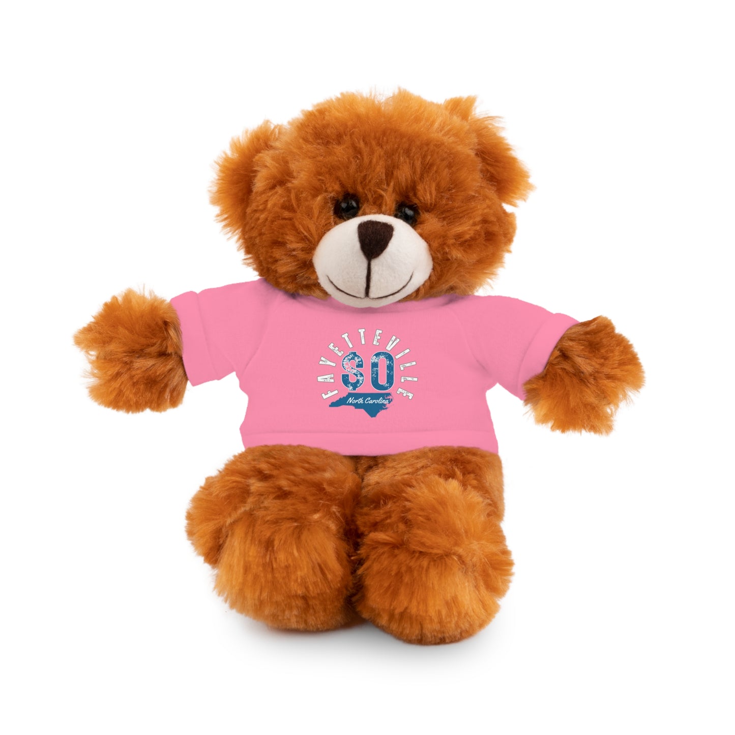 $o Fayetteville Personalized Stuffed Bear with T-Shirt – Perfect Gift for Kids and Celebrations