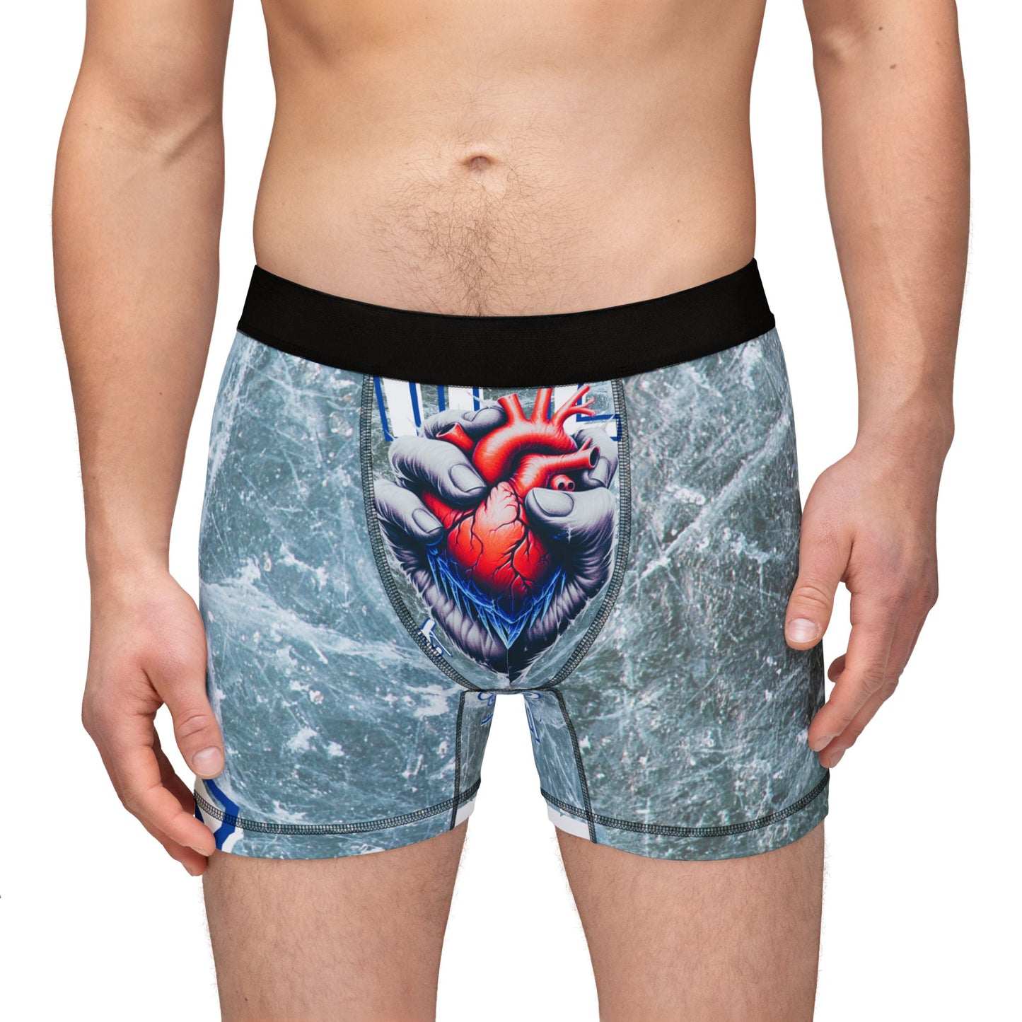$o F@yetteVILLE Cold Heart Graphic Men's Boxers