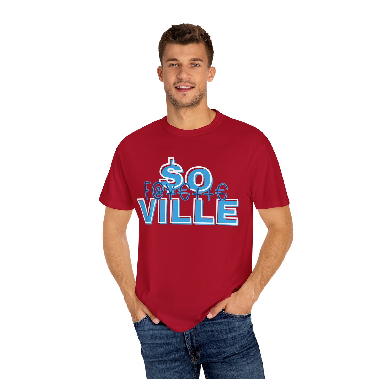 $o Ville Design-Unisex Garment-Dyed T-Shirt