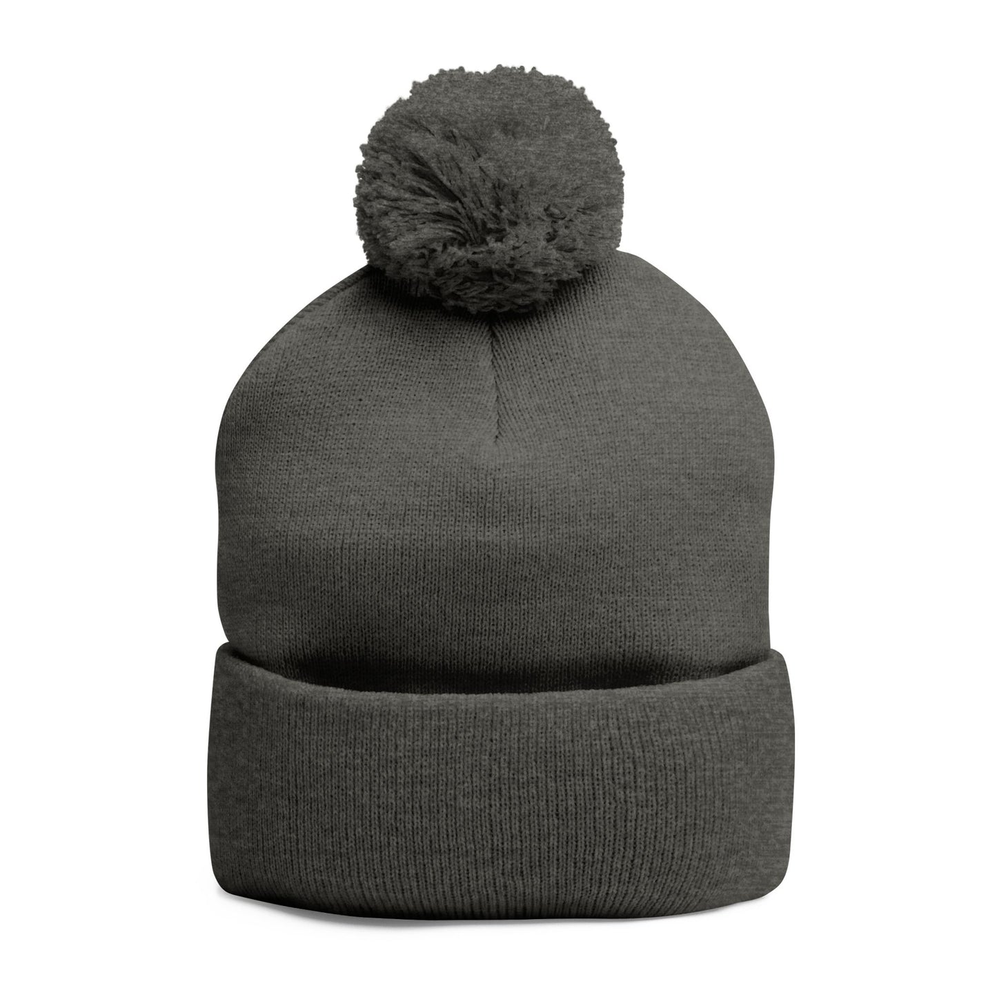 Cozy Embroidered Pom-Pom Knit Cap – Perfect for Winter Adventures