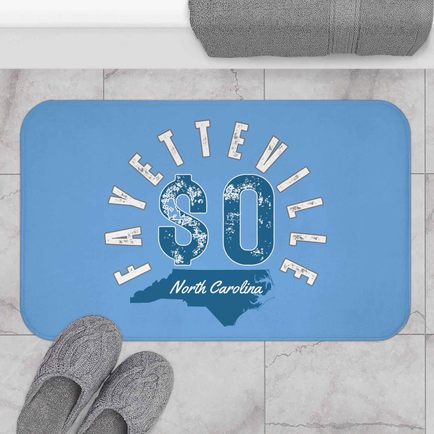 $o Fayetteville North Carolina Bath Mat - Cozy Home Décor