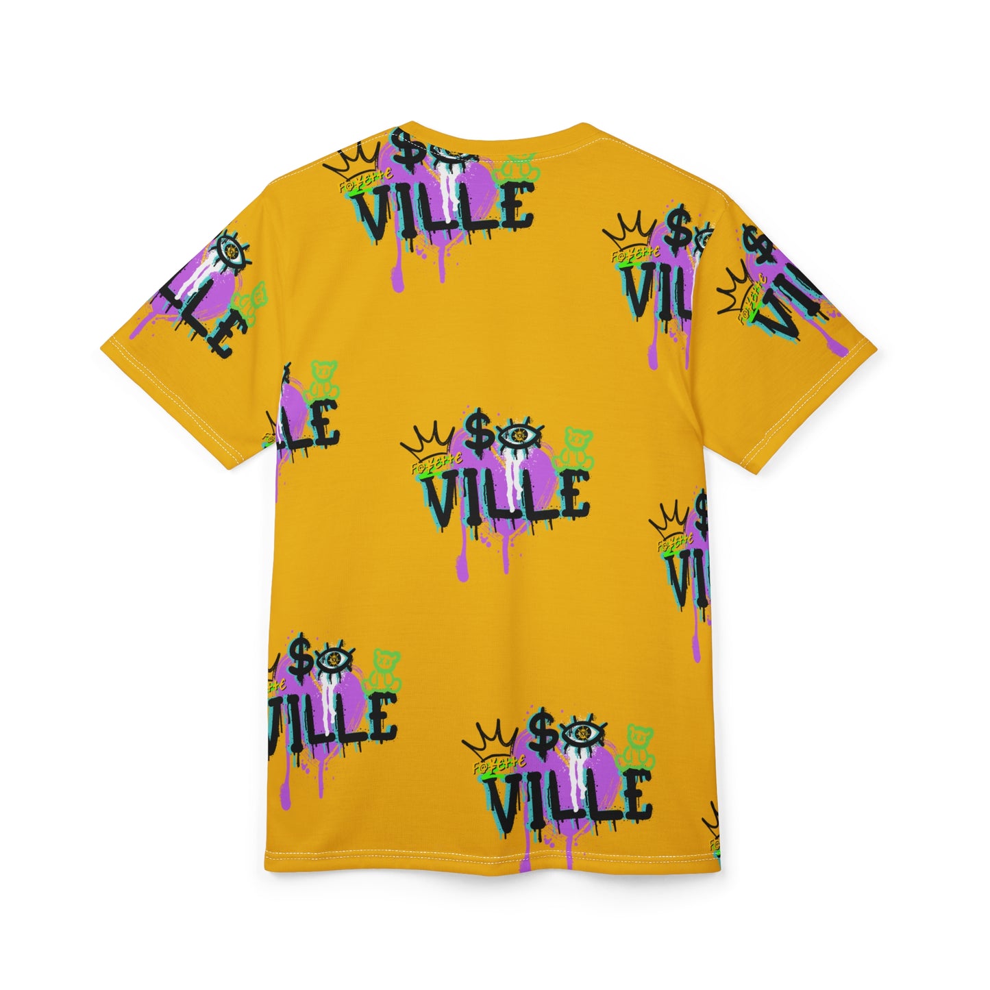 $o Fayetteville Urban Graffiti Unisex Tee - Bold Pop Art Design
