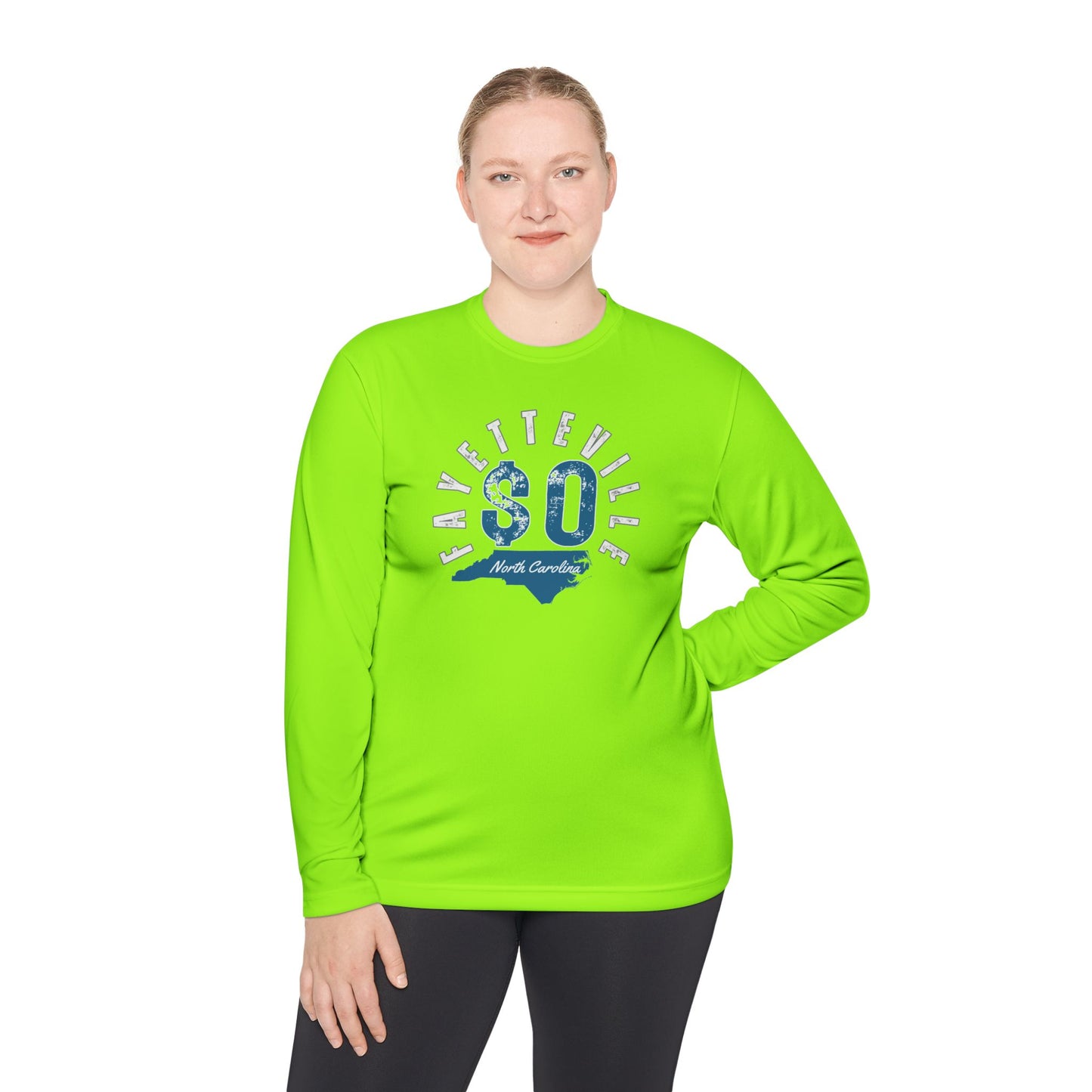 Fayetteville NC Long Sleeve Tee - Unisex Lightweight Graphic Shirt