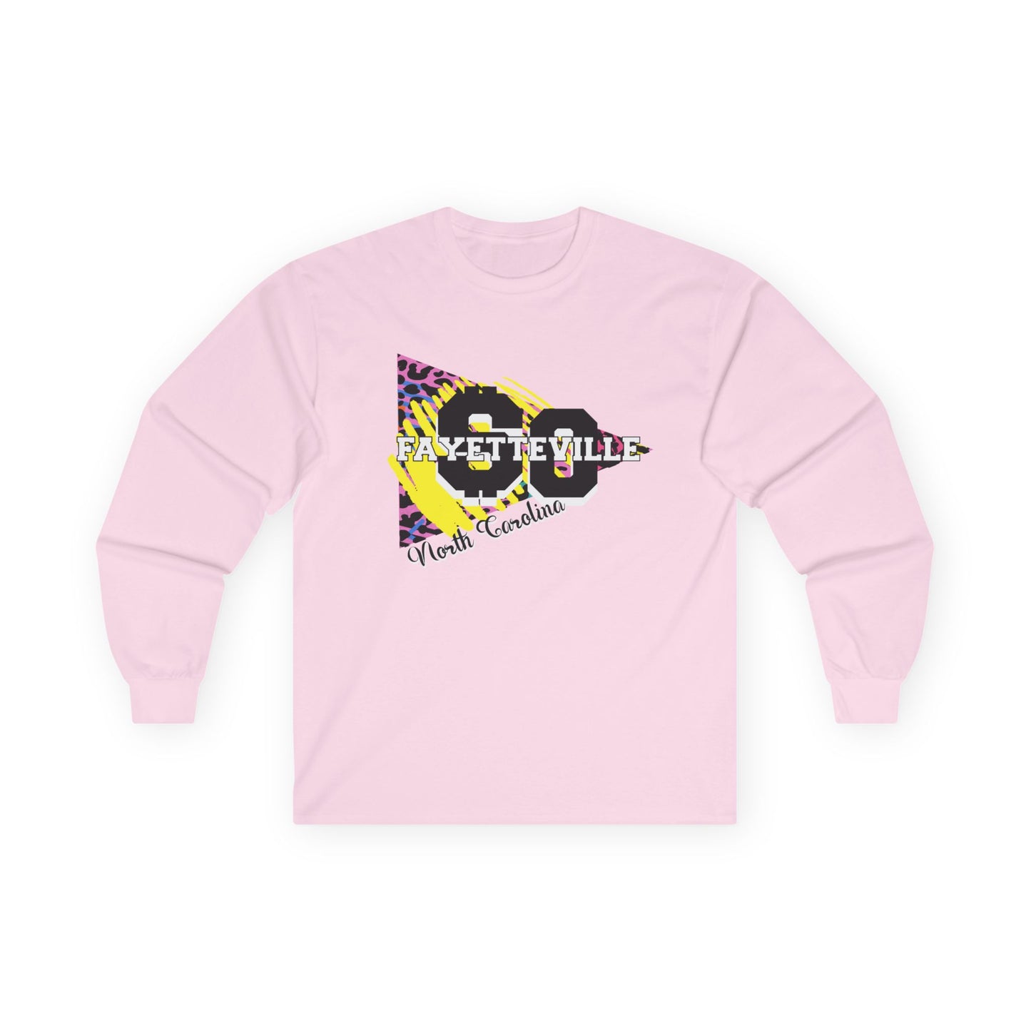 $o Fayetteville retro Graphic Long Sleeve Tee – Unisex Cotton Shirt for Everyday Style