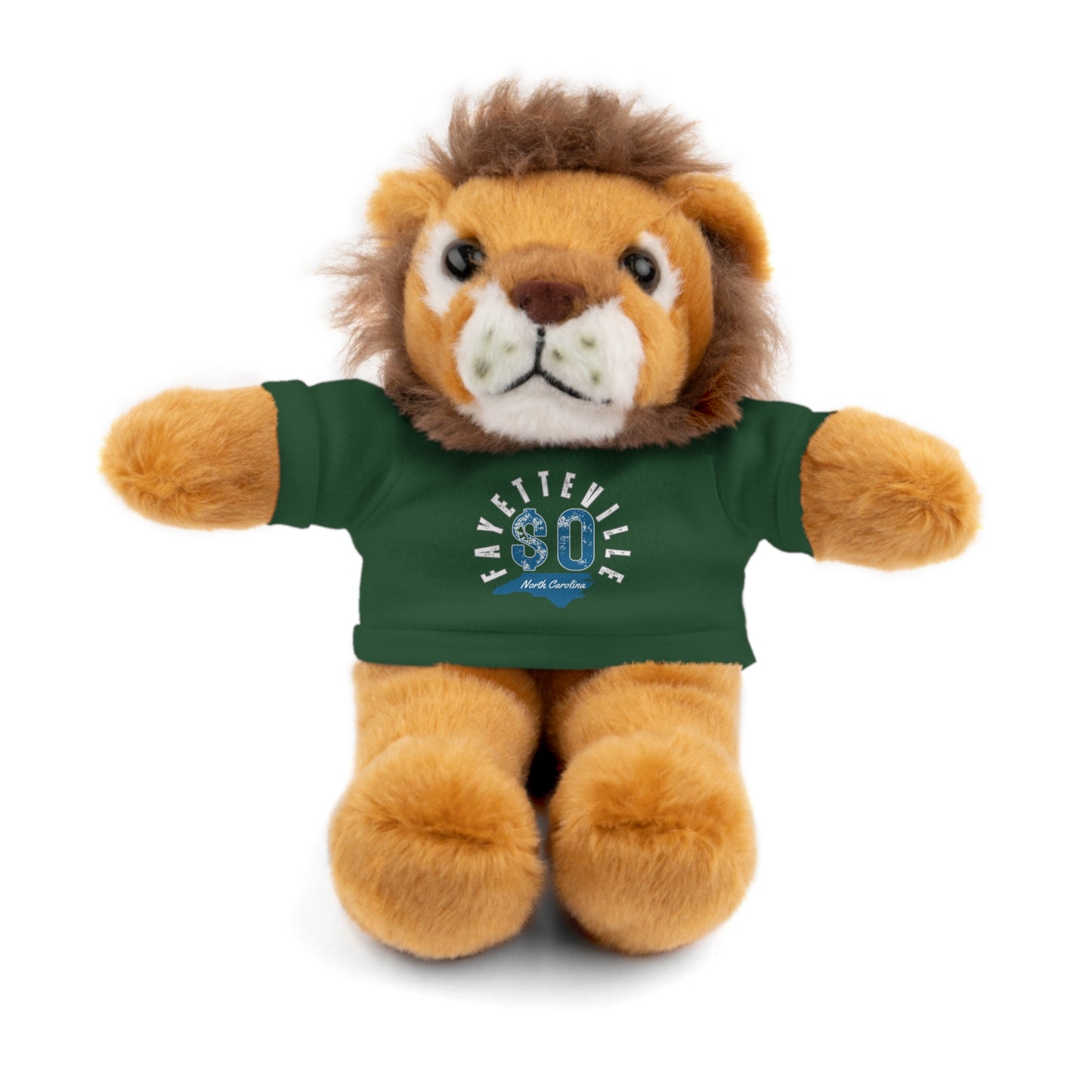 $o Fayetteville Personalized Stuffed Bear with T-Shirt – Perfect Gift for Kids and Celebrations