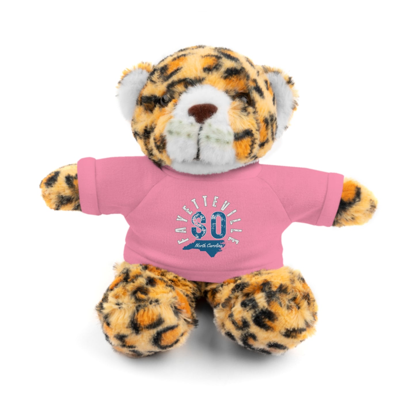 $o Fayetteville Personalized Stuffed Bear with T-Shirt – Perfect Gift for Kids and Celebrations