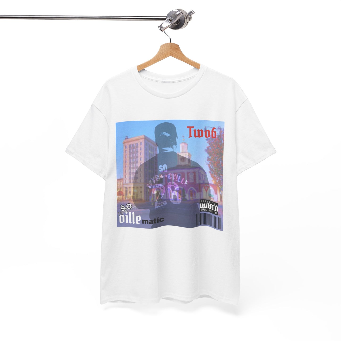 $o VILLEmatic Vintage-Inspired Unisex Heavy Cotton Tee with Graphic Print