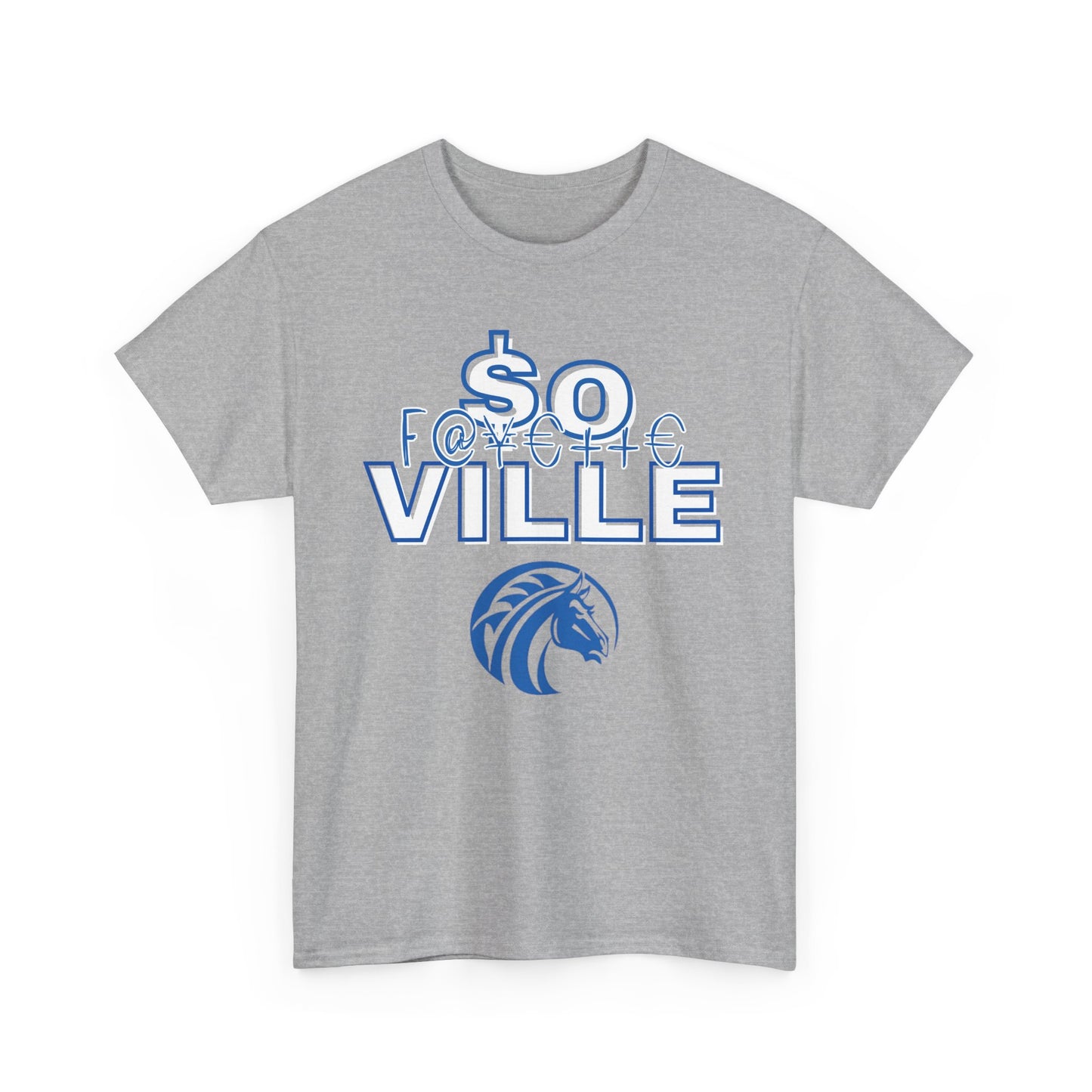 Rep Your School (Broncos) Graphic Tee - So Ville Design for Everyday Wear