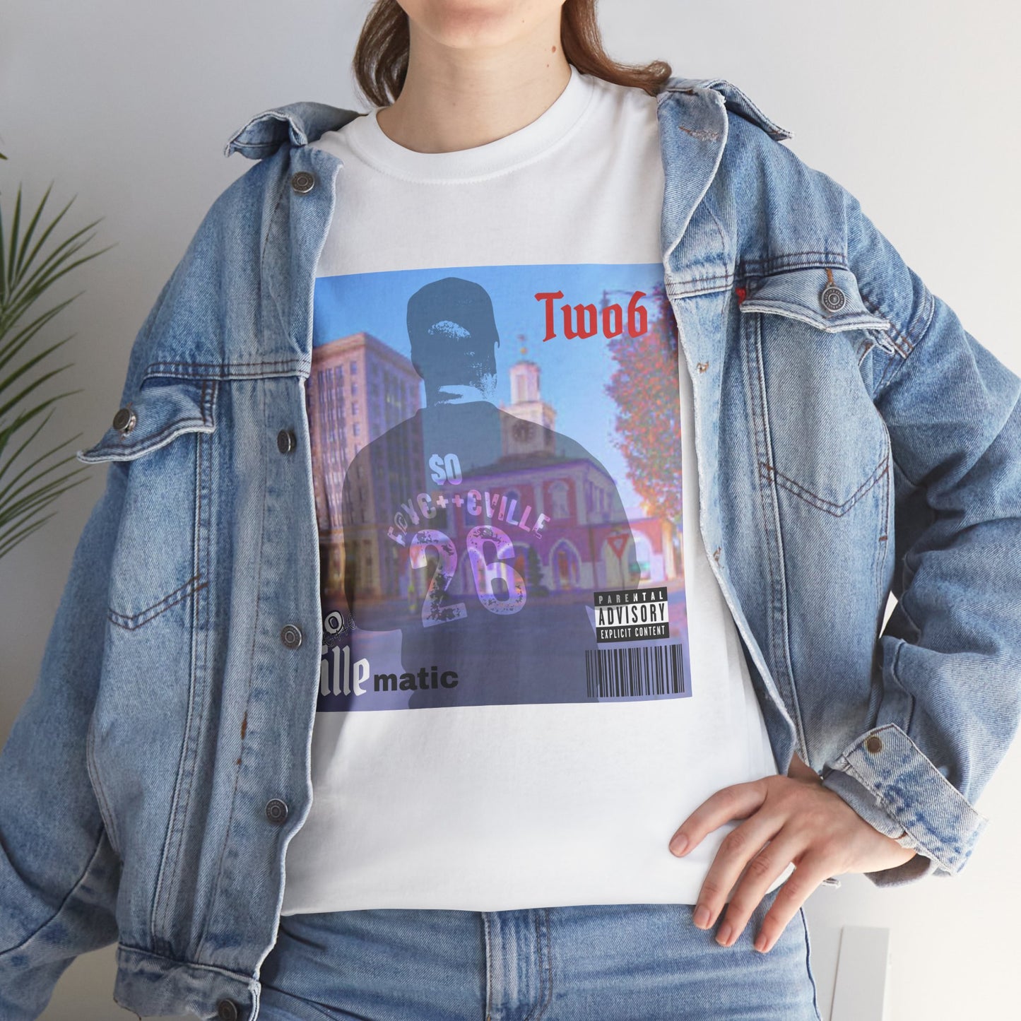 $o VILLEmatic Vintage-Inspired Unisex Heavy Cotton Tee with Graphic Print