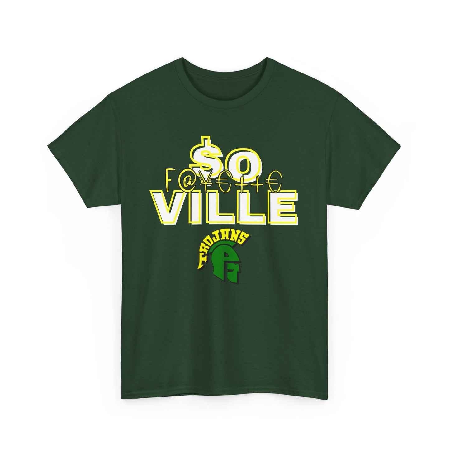 Rep Your School (Trojans) Unisex Heavy Cotton Tee