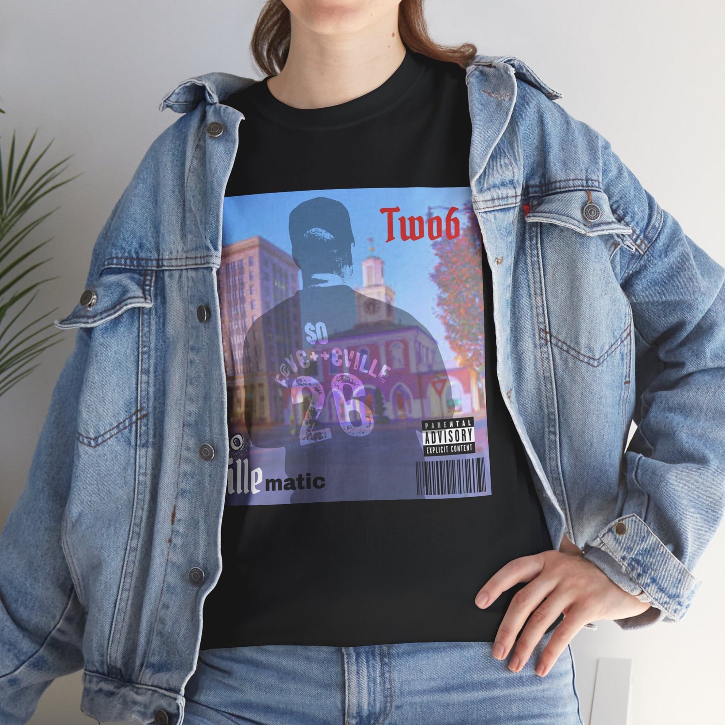 $o VILLEmatic Vintage-Inspired Unisex Heavy Cotton Tee with Graphic Print