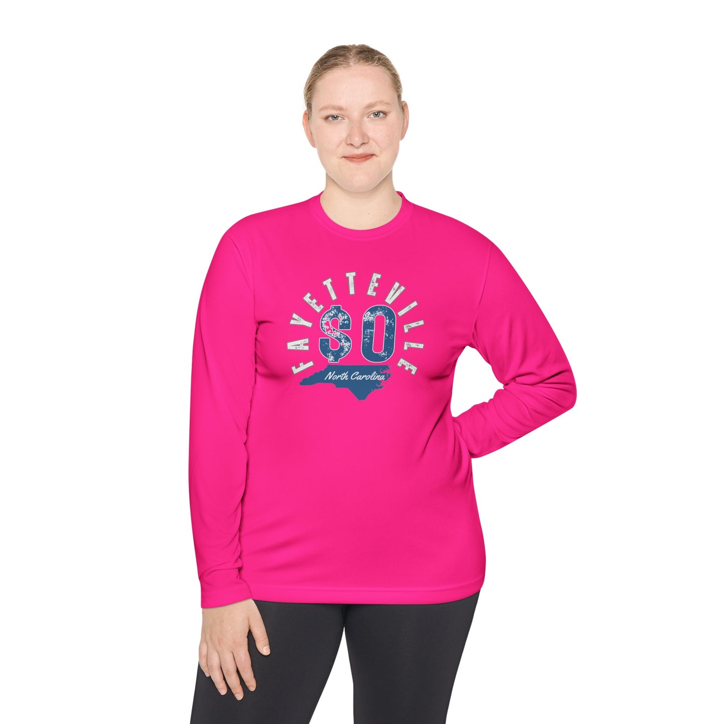 Fayetteville NC Long Sleeve Tee - Unisex Lightweight Graphic Shirt