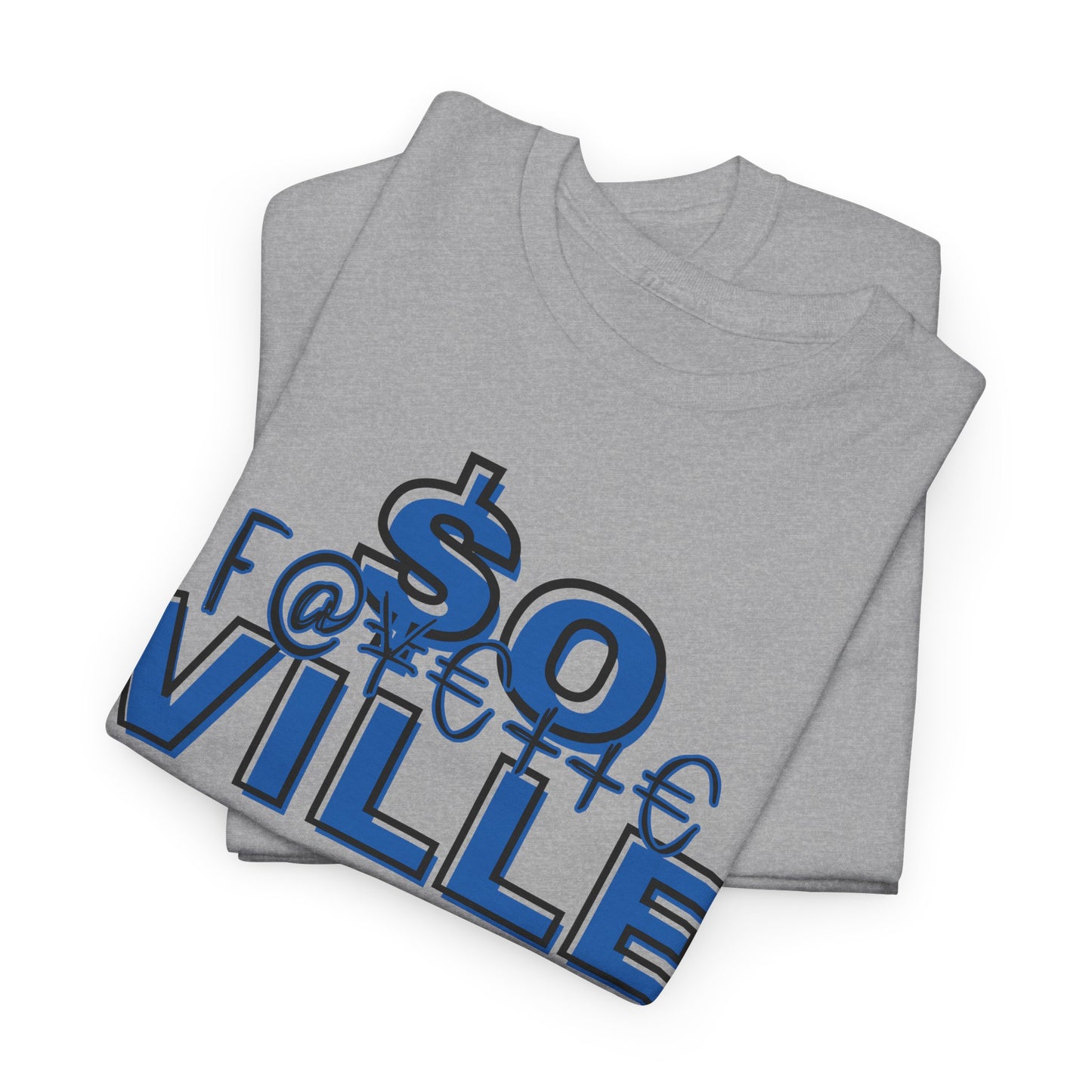 Rep Your School- (Broncos) Unisex Heavy Cotton Tee - '$O VILLE' Graphic Tee for Casual Wear