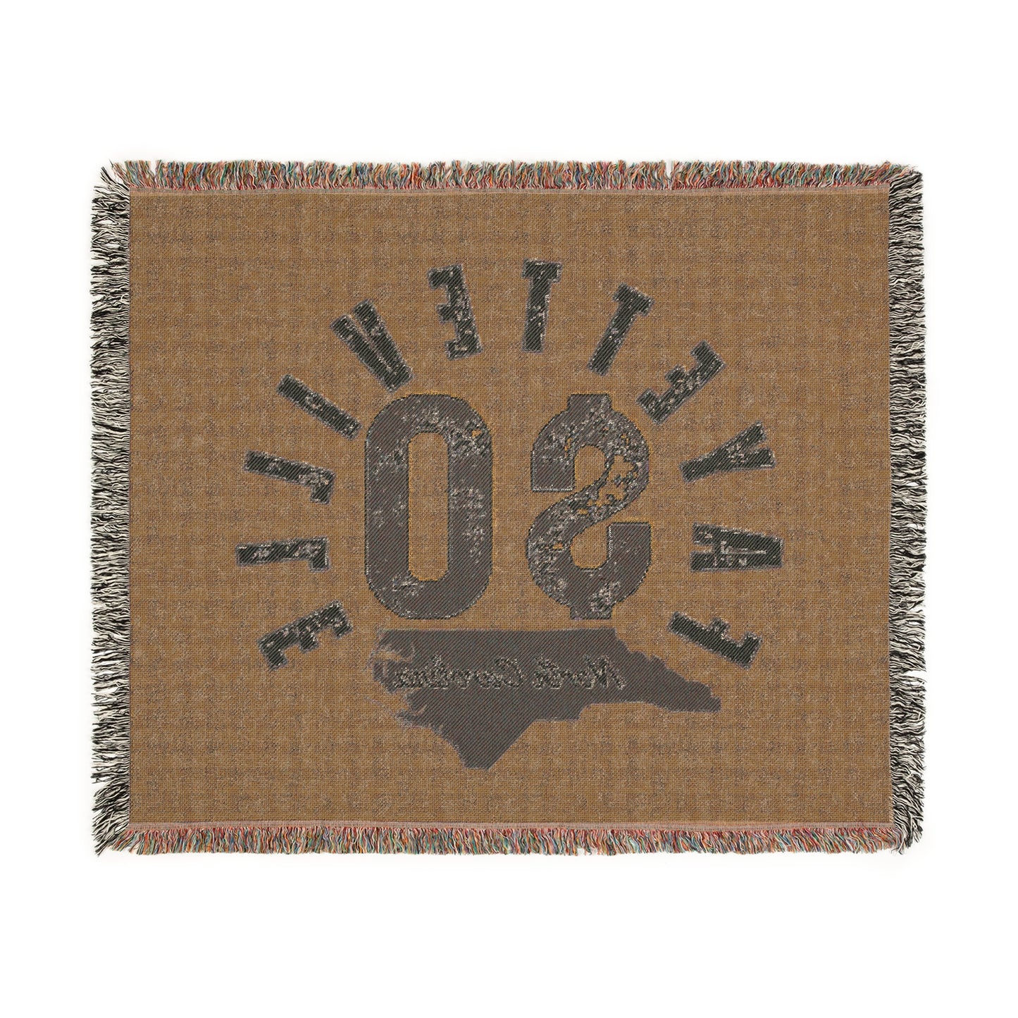 $o Fayetteville North Carolina Woven Blanket - Cozy Home Decor for North Carolinians