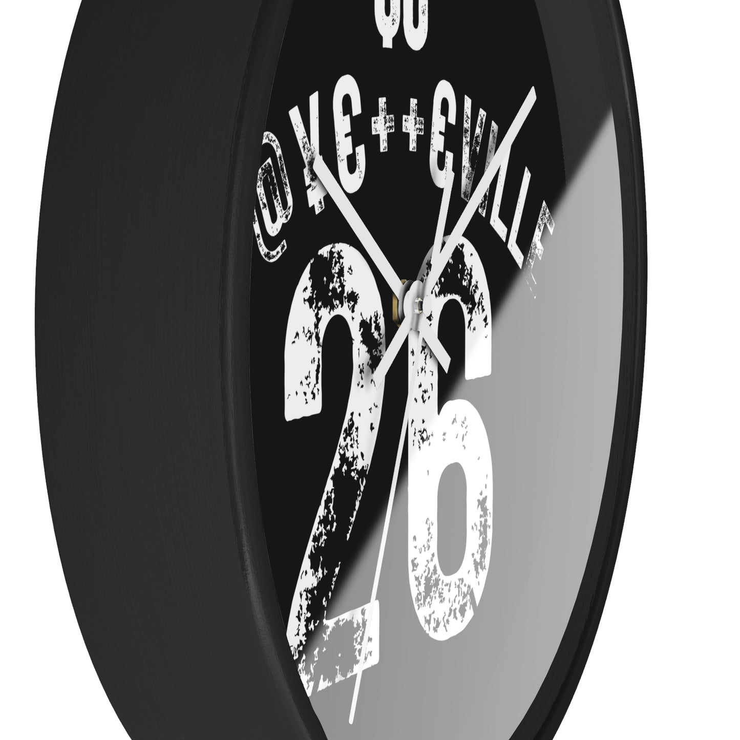 Funky Urban Wall Clock - $0 F@#KCVILLE 26 Design
