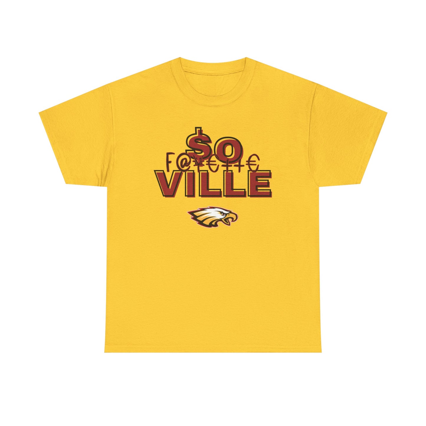 Rep Your School (Eagles) Unisex Heavy Cotton Tee with '$O VILLE' Design