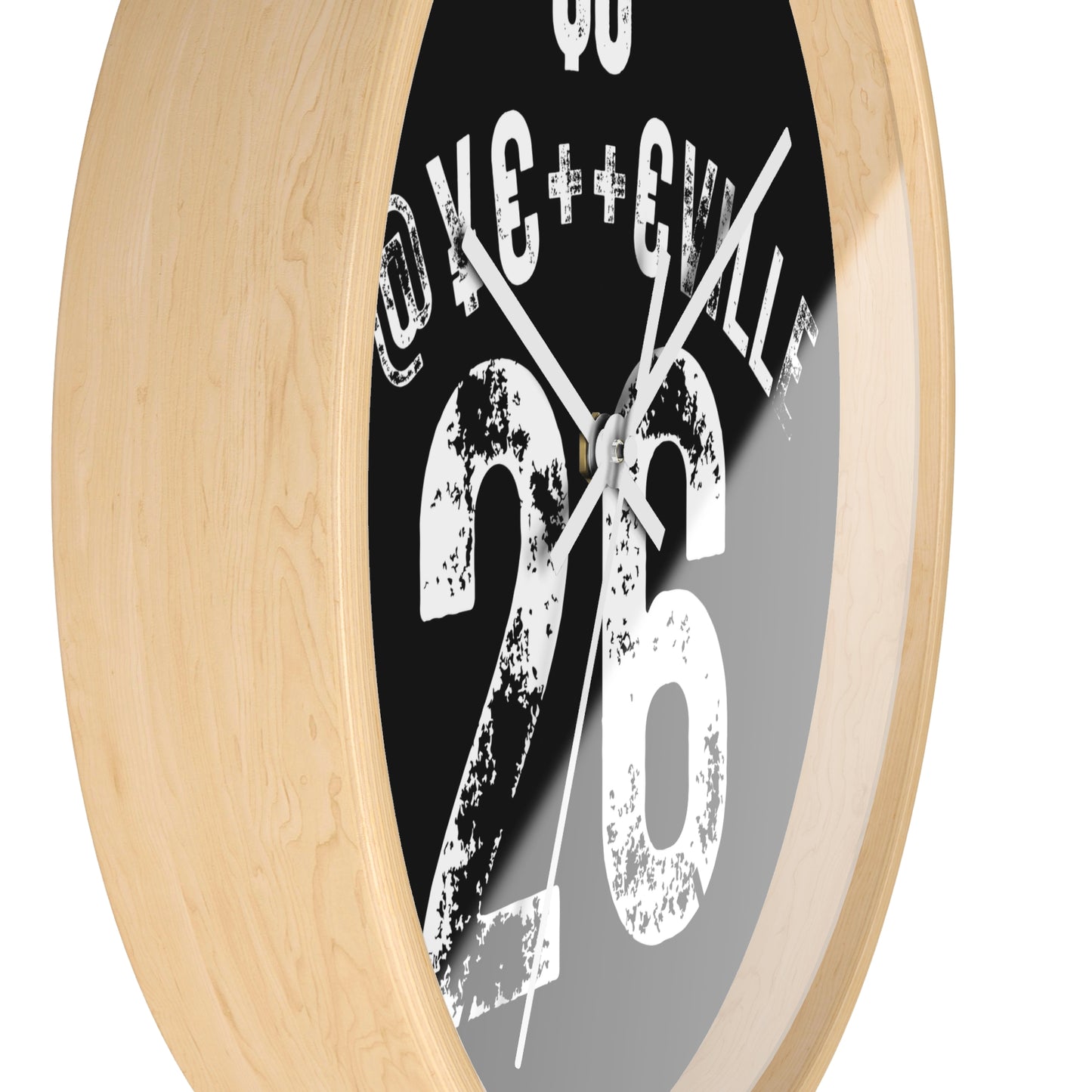 Funky Urban Wall Clock - $0 F@#KCVILLE 26 Design