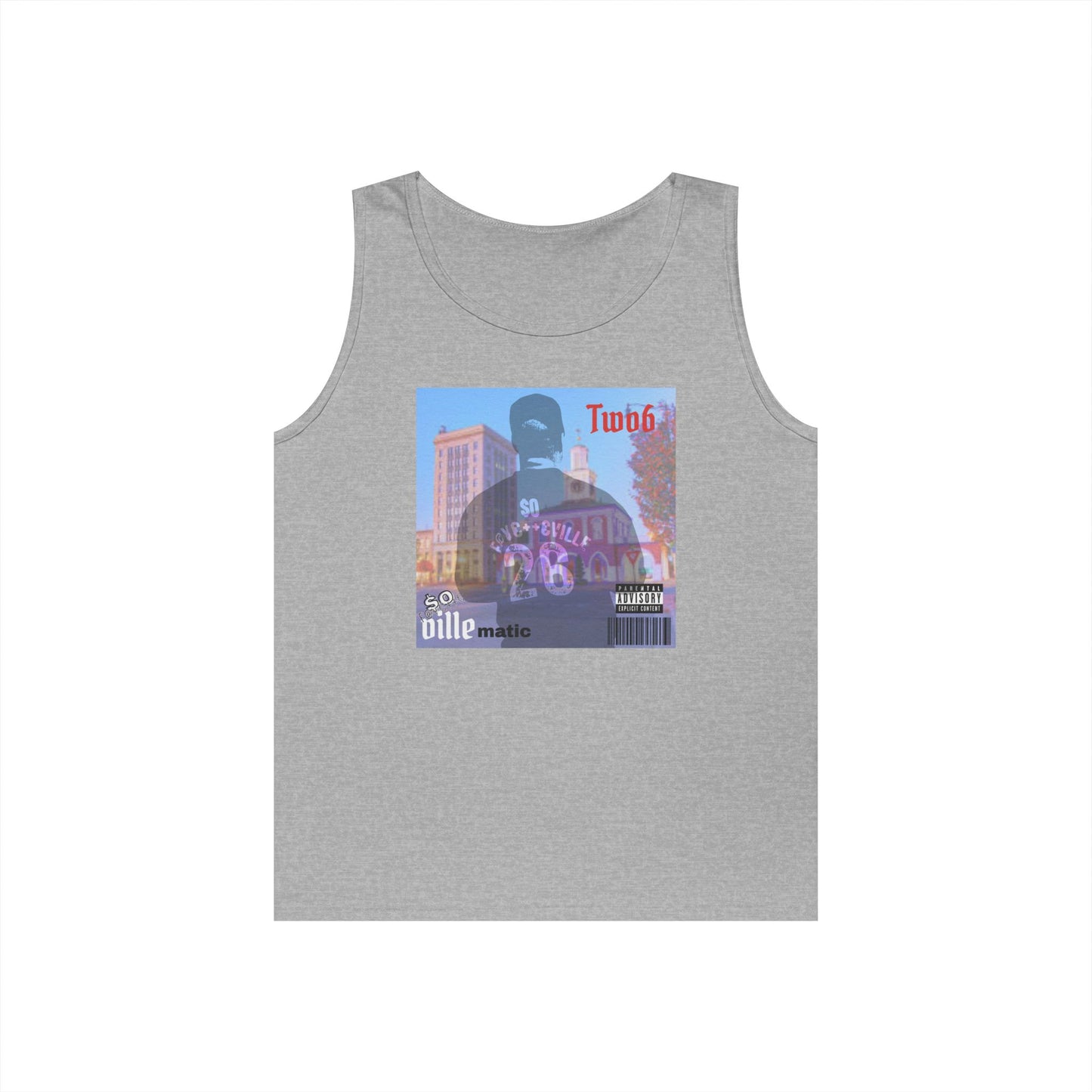 $o F@yetteVILLE Retro Urban Vibe Unisex Heavy Cotton Tank Top - Perfect for Summer Days and Music Festivals