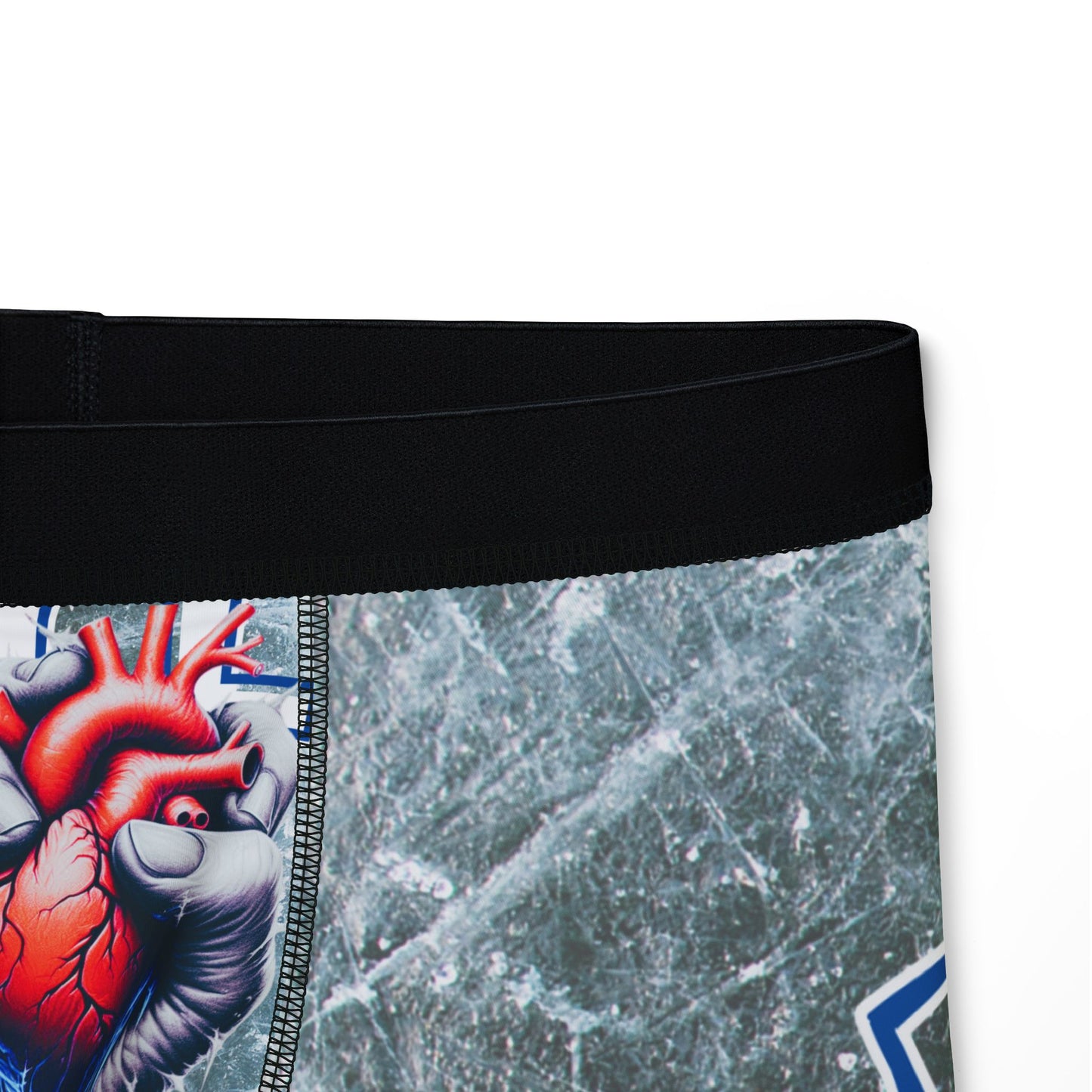 $o F@yetteVILLE Cold Heart Graphic Men's Boxers