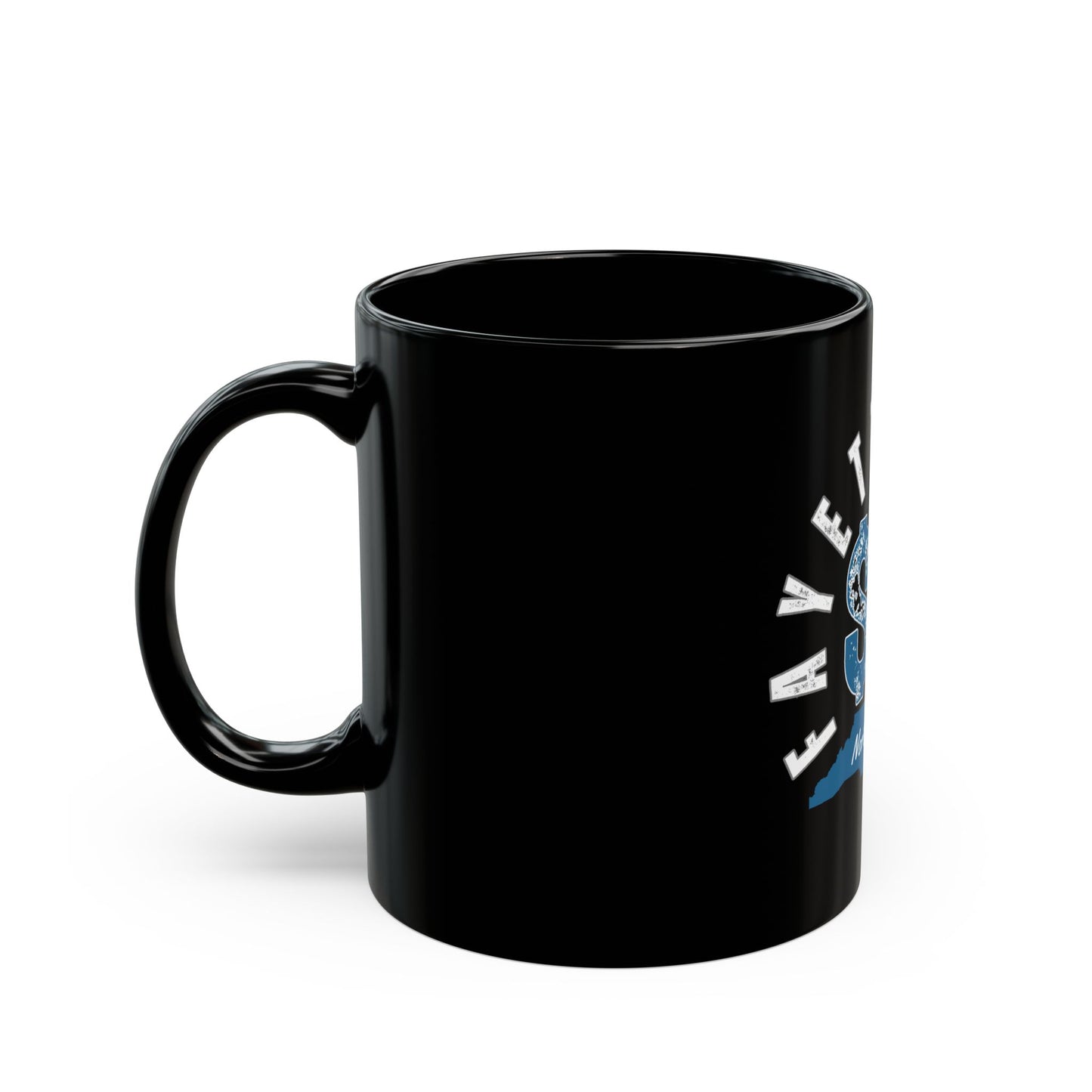 Fayetteville NC Vintage Black Mug - Perfect for Coffee Lovers