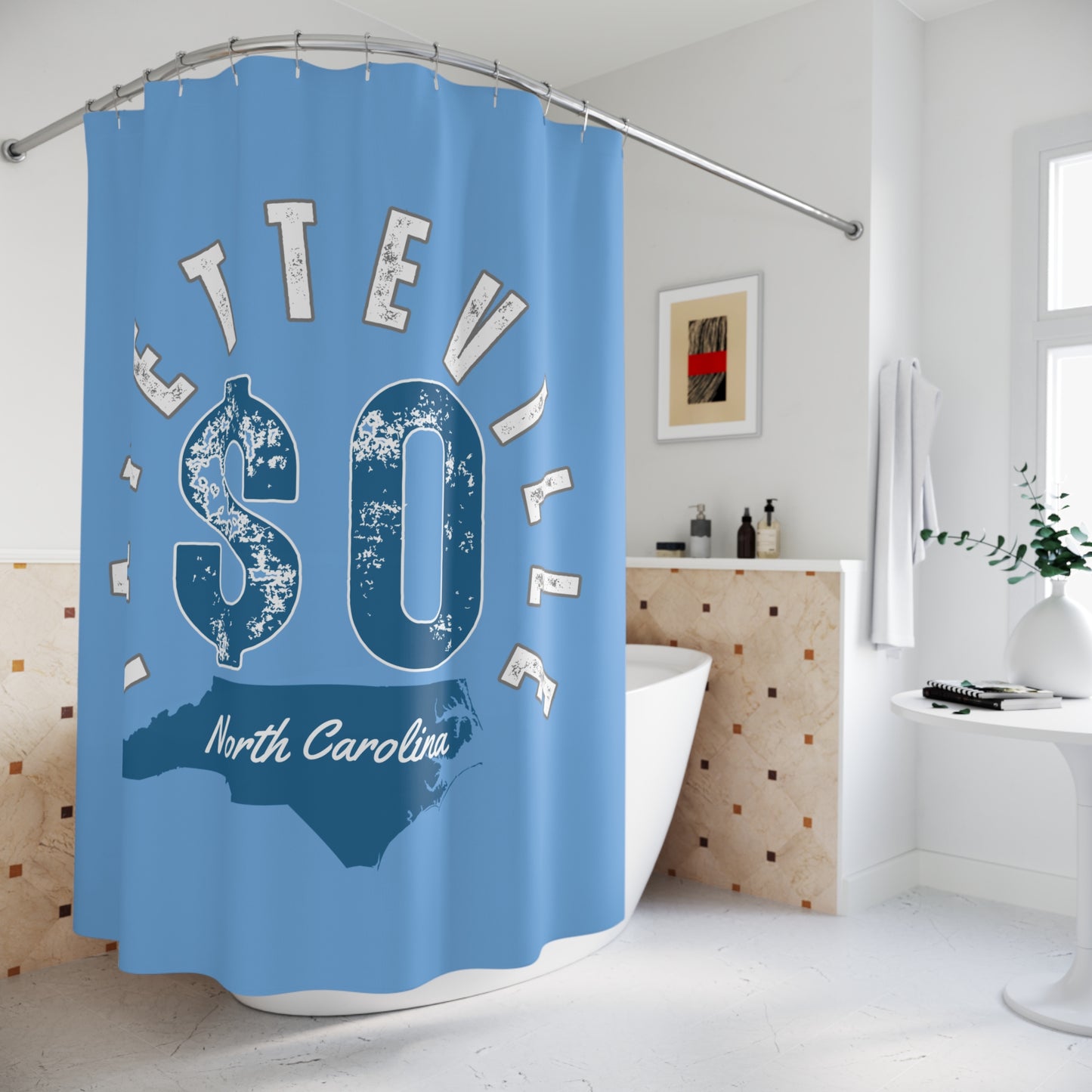 Fayetteville Shower Curtain – North Carolina Inspired Home Decor