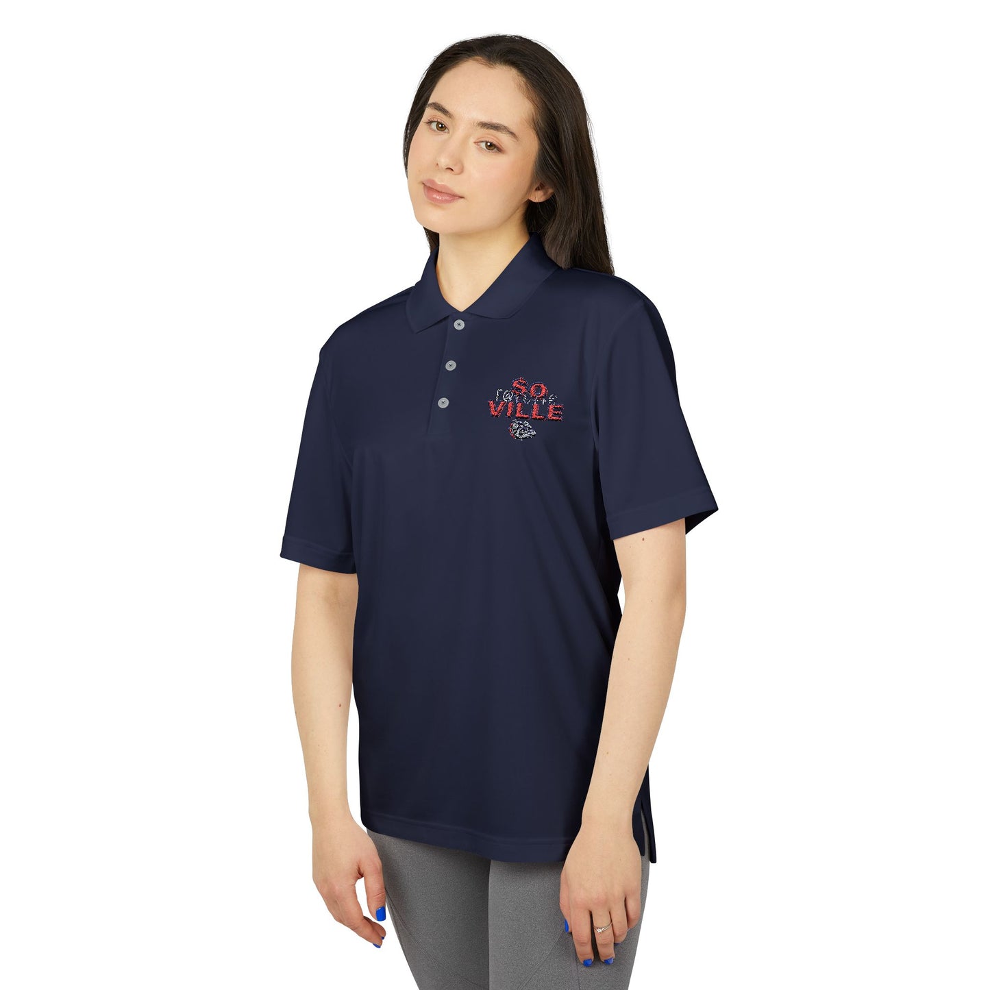 Adidas Unisex Performance Polo - So Ville Design - Stylish & Comfortable for Sports Lovers