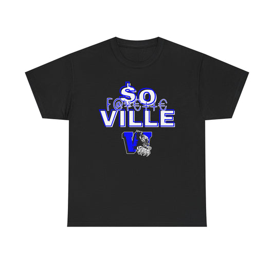 Rep Your School (Wolverines) Unisex Heavy Cotton Tee - Street Style Fashion for Everyday Wear