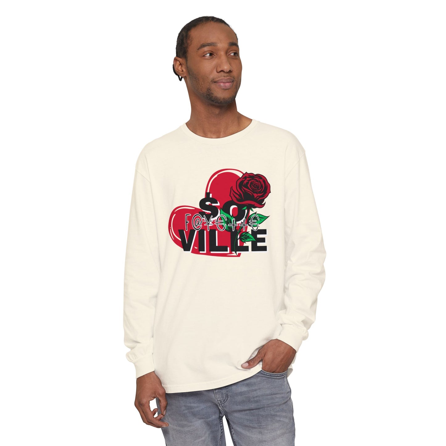 Unisex Garment-dyed Long Sleeve T-Shirt