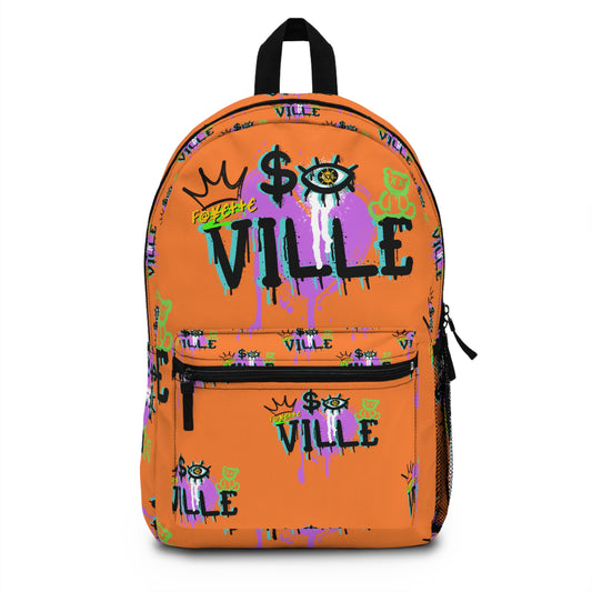 $o F@yetteville Vibrant Graffiti Backpack for Urban Trendsetters