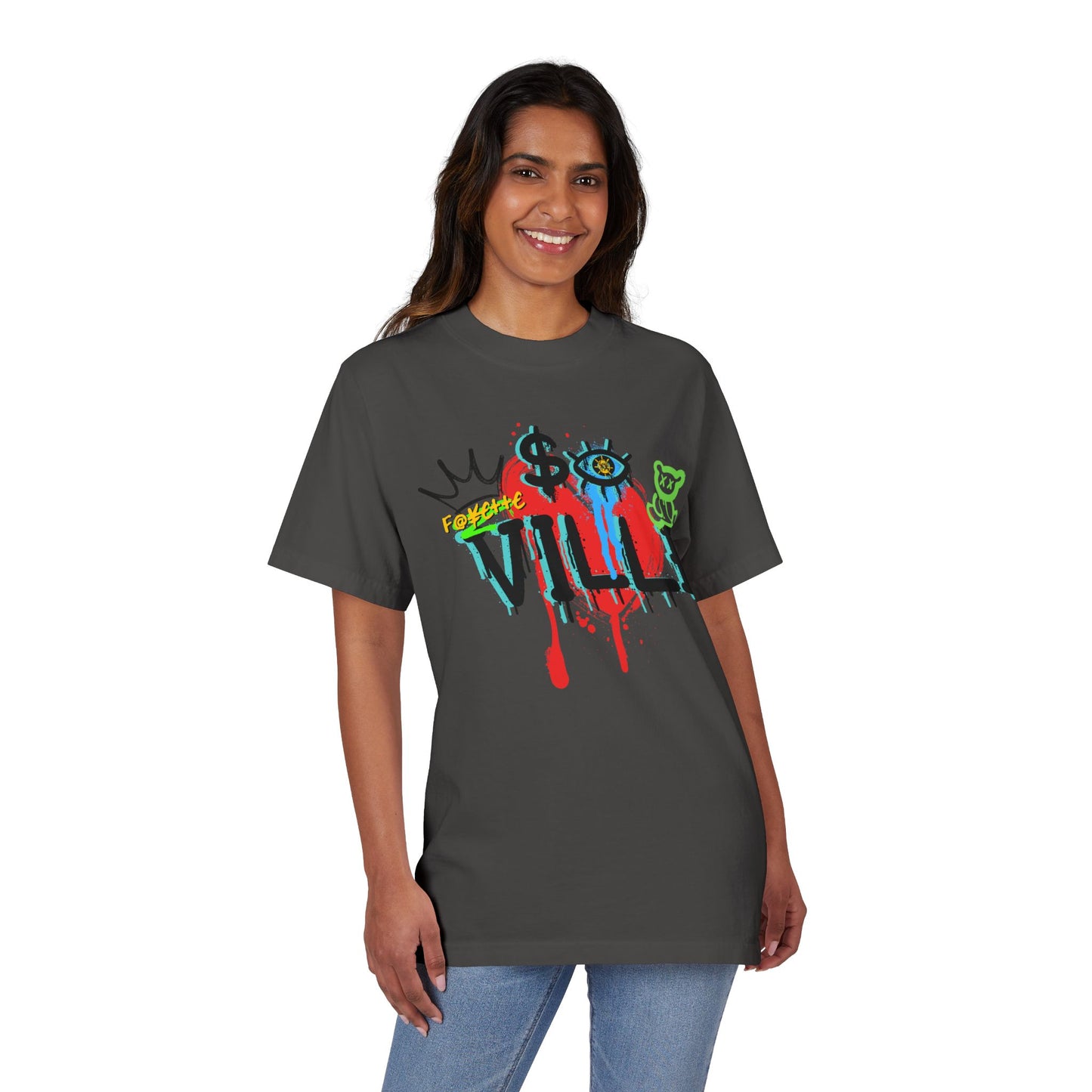 $o F@yetteVILLE Vibrant Art-Inspired Unisex T-Shirt - 'Forgive Ville' Design