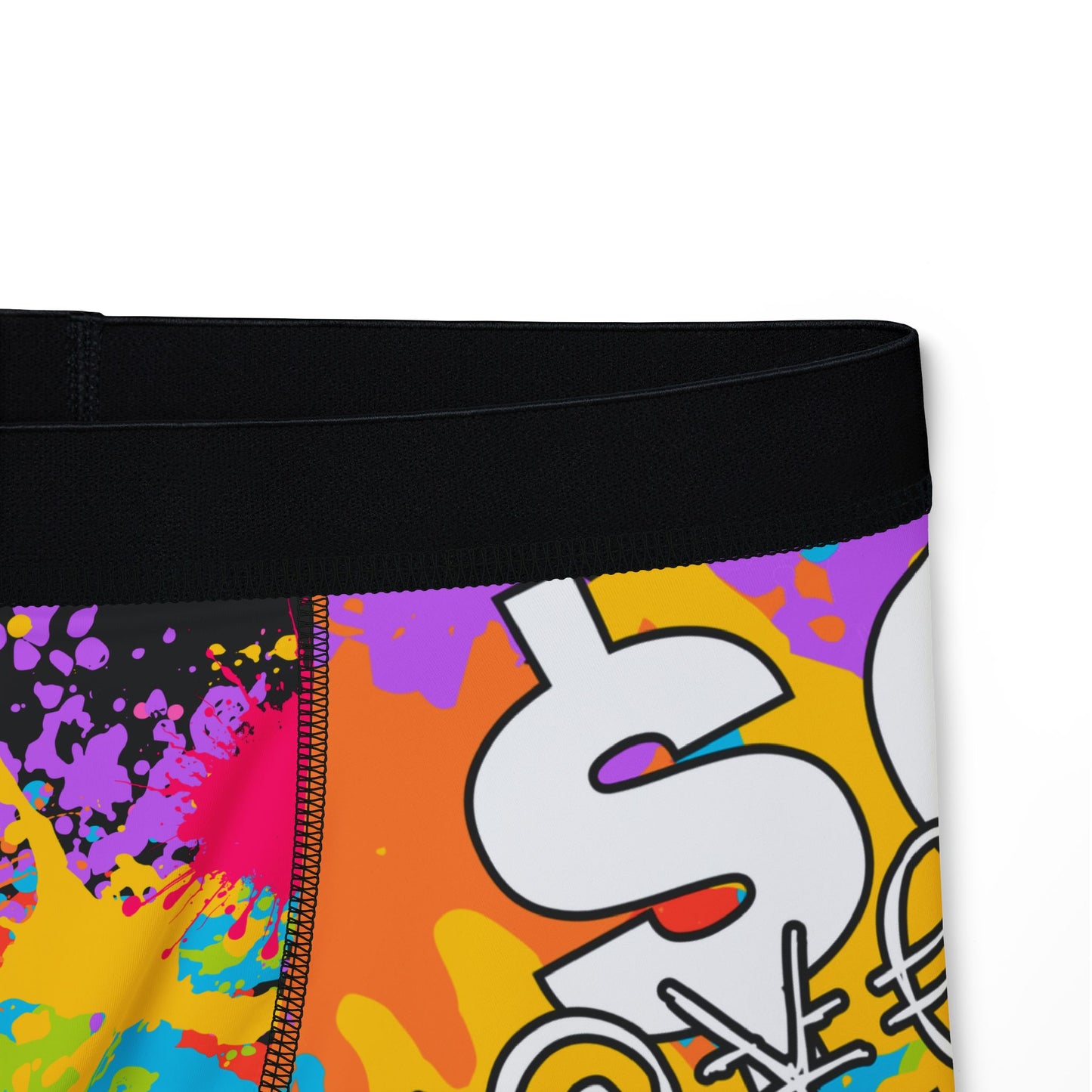 $o F@yetteVILLE Vibrant Graphic Men's Boxers - Colorful Art Design