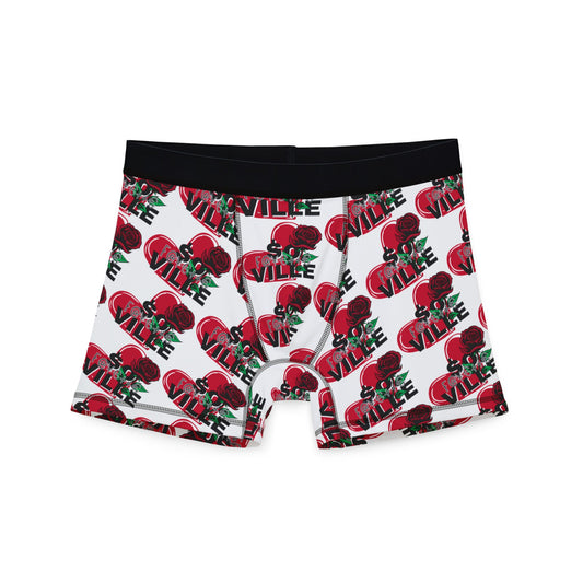 $o F@yetteVILLE Vibrant Men's Boxers with Love $o Ville Design - Perfect Gift for Valentine's Day